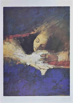 Rêves de nuit - Lithographie d'Alessandro Kokocinski - années 1990