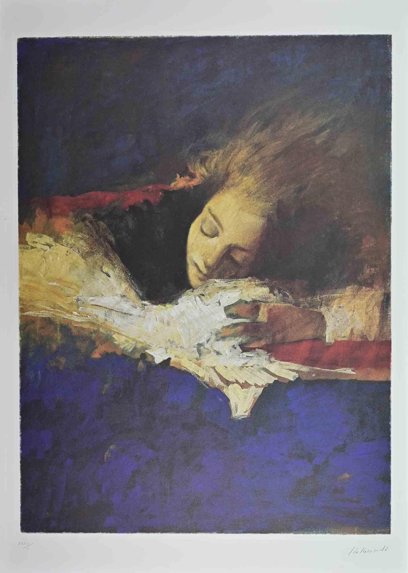 Lithograph on paper realized by Alessandro Kokocinski.

Edition of 125 inarab numbers plus 50 in roman numbers.

Hand signed and numbered in pencil.

Excellent condition.

