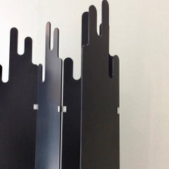 Alessandro Leonardo Black Five-Panel Screen, 1970, Italy