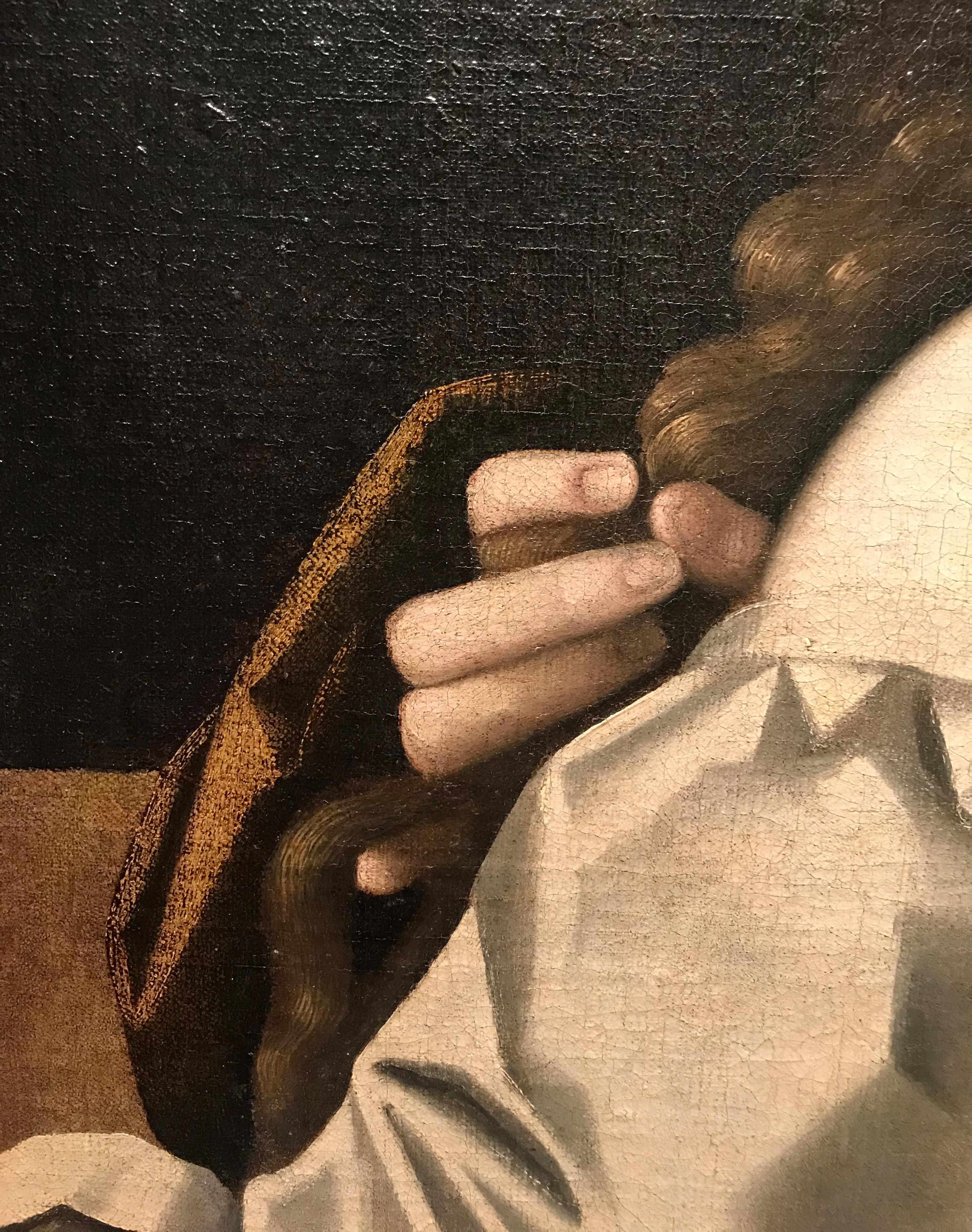 Il Padovanino del XVII secolo Maria Maddalena o Giovane Donna Olio su tela in vendita 5