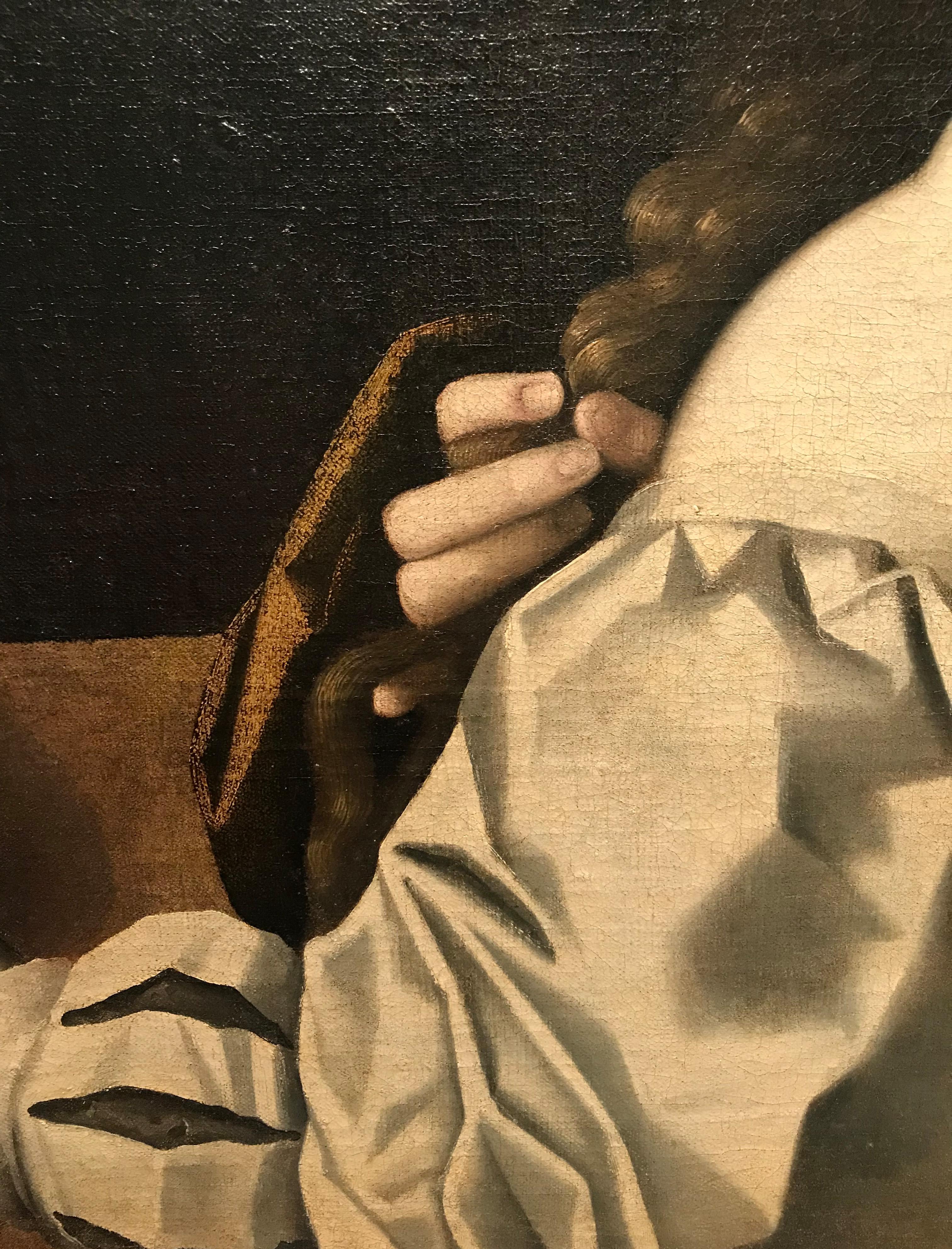 Il Padovanino del XVII secolo Maria Maddalena o Giovane Donna Olio su tela in vendita 4
