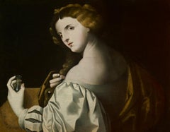 Huile sur toile du 17ème siècle par Il Padovanino Mary Magdalene ou jeune femme