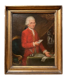 18th Century by Alessandro Longhi Portrait of a young musician Oil on canvas