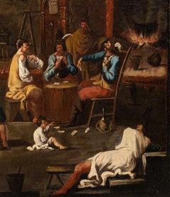 Alessandro Magnasco (Genoese master) - 18th century Baroque tavern scene