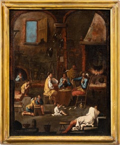 Alessandro Magnasco (Genoese master) - 18th century Baroque tavern scene