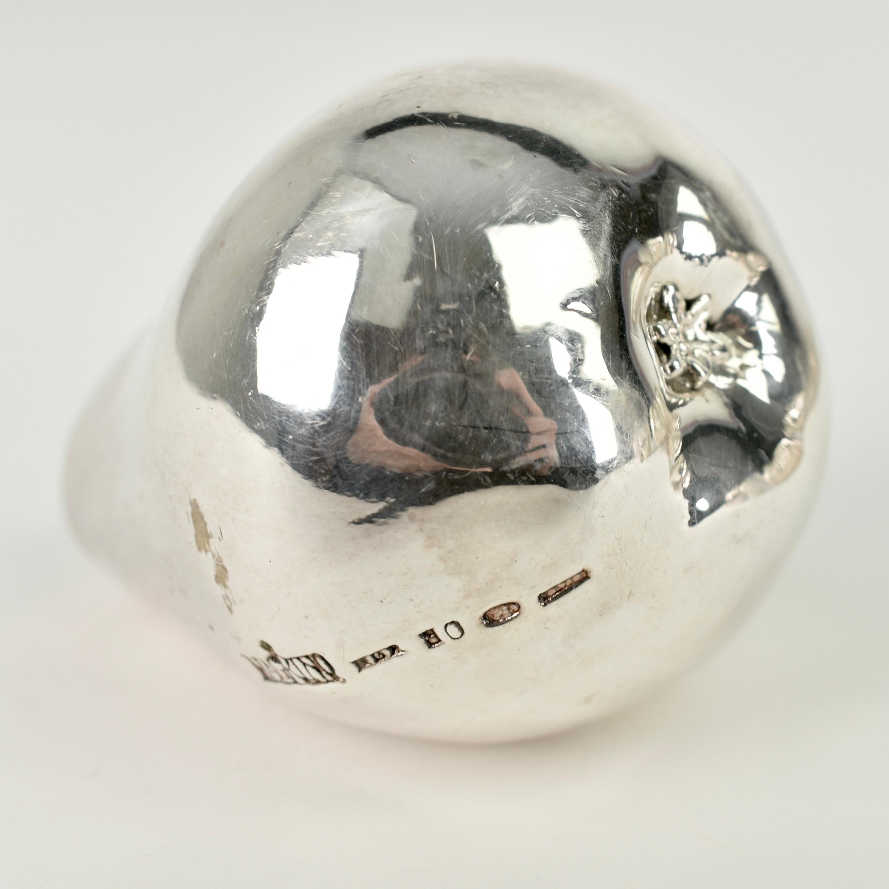 Alessandro Magrino Handmade Sterling Silver Filled Fruits, 1980s For Sale 6