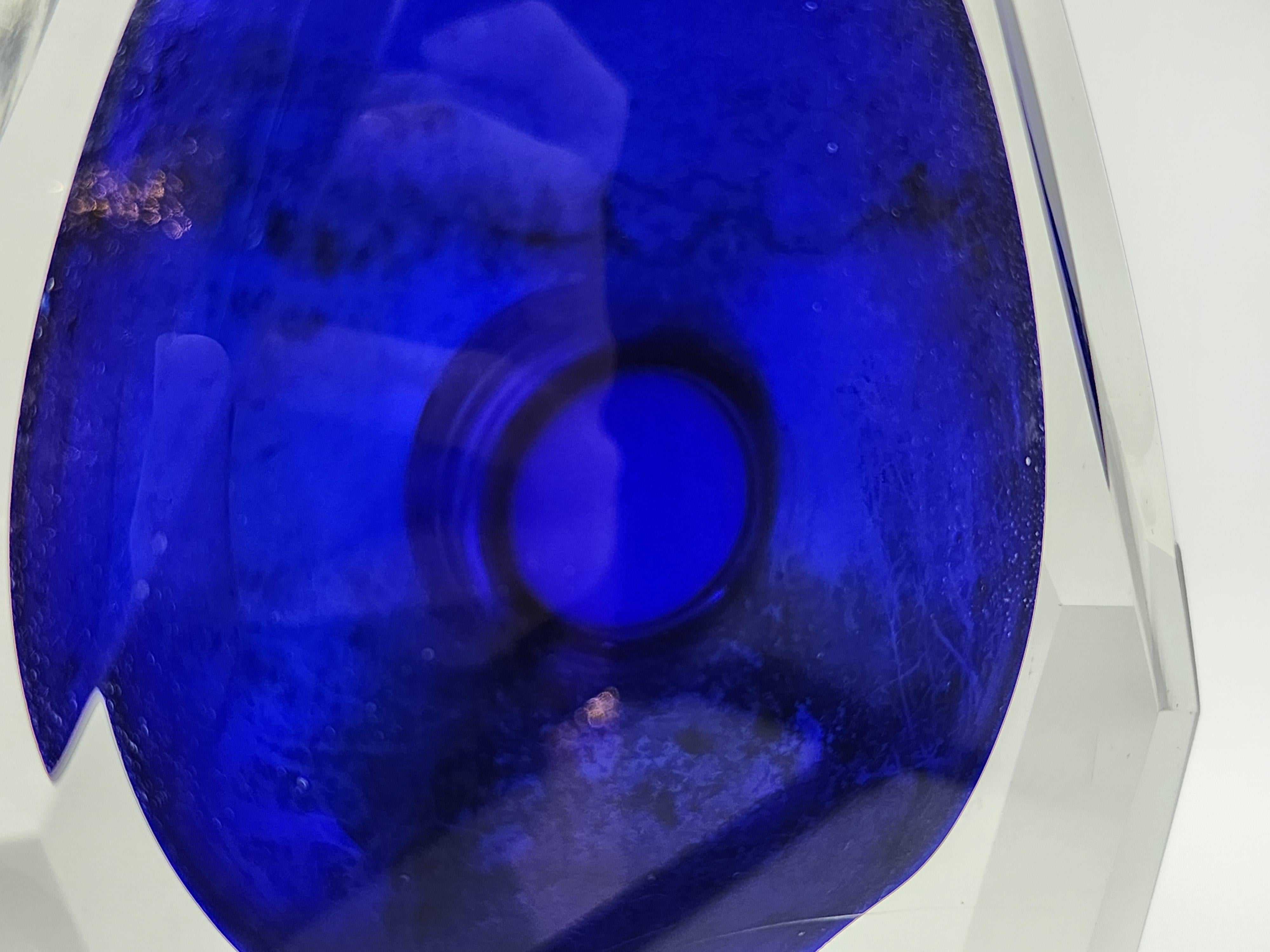 Italian Alessandro Mandruzzato Artistic Glass Jarron For Sale