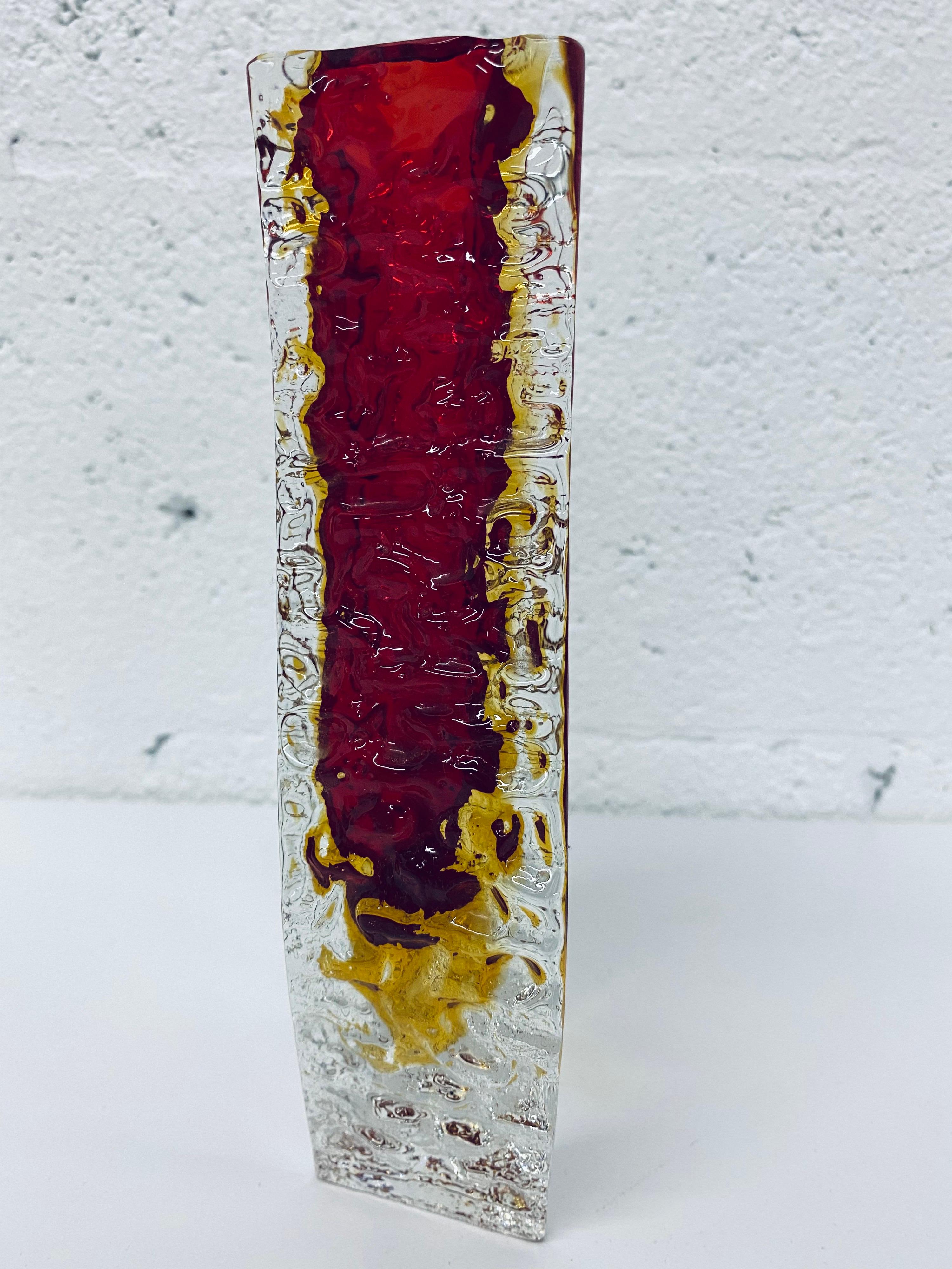 mandruzzato murano glass vase
