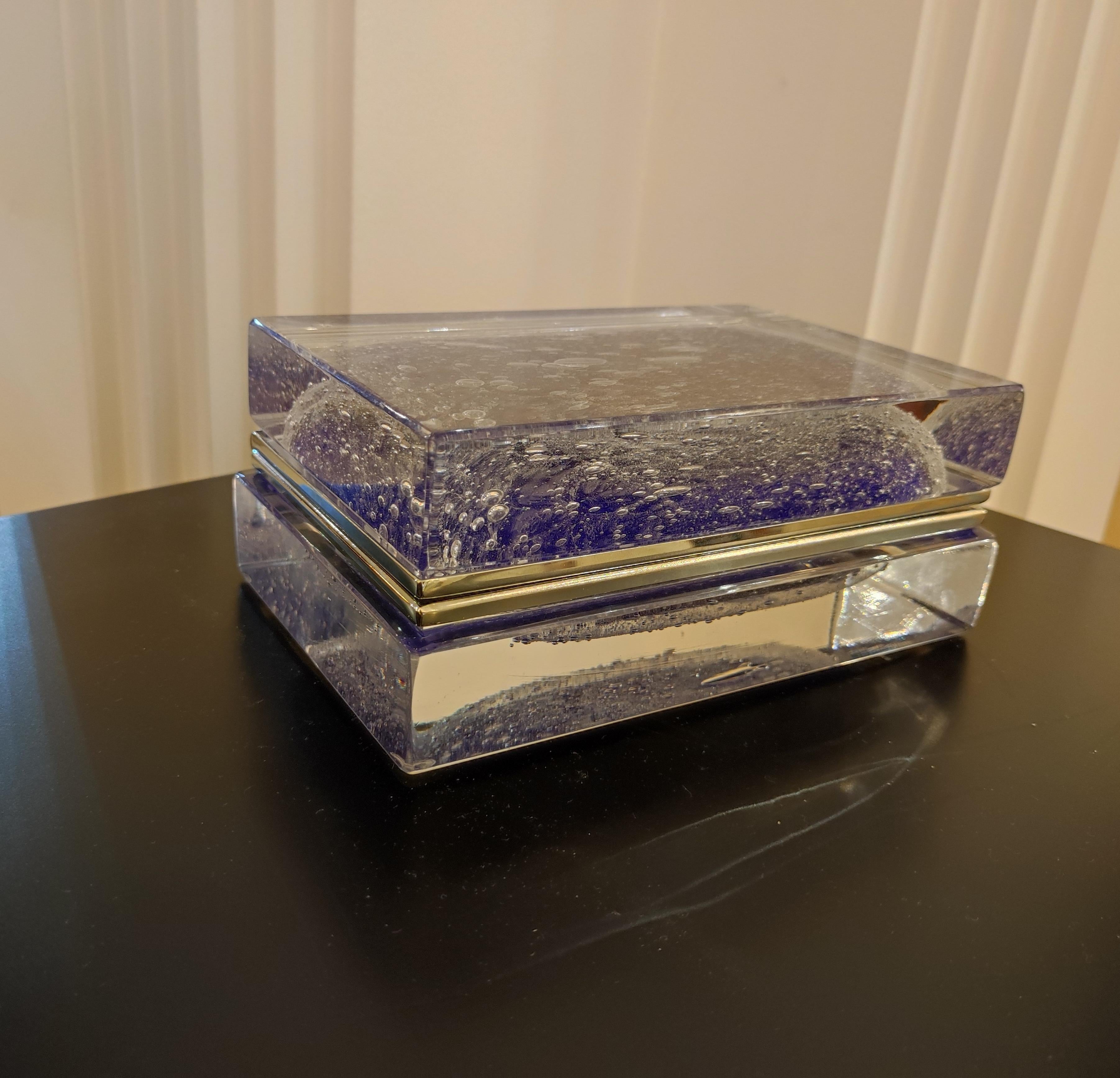 Alessandro Mandruzzato, Murano Glass Box In New Condition For Sale In Saint-Ouen, FR
