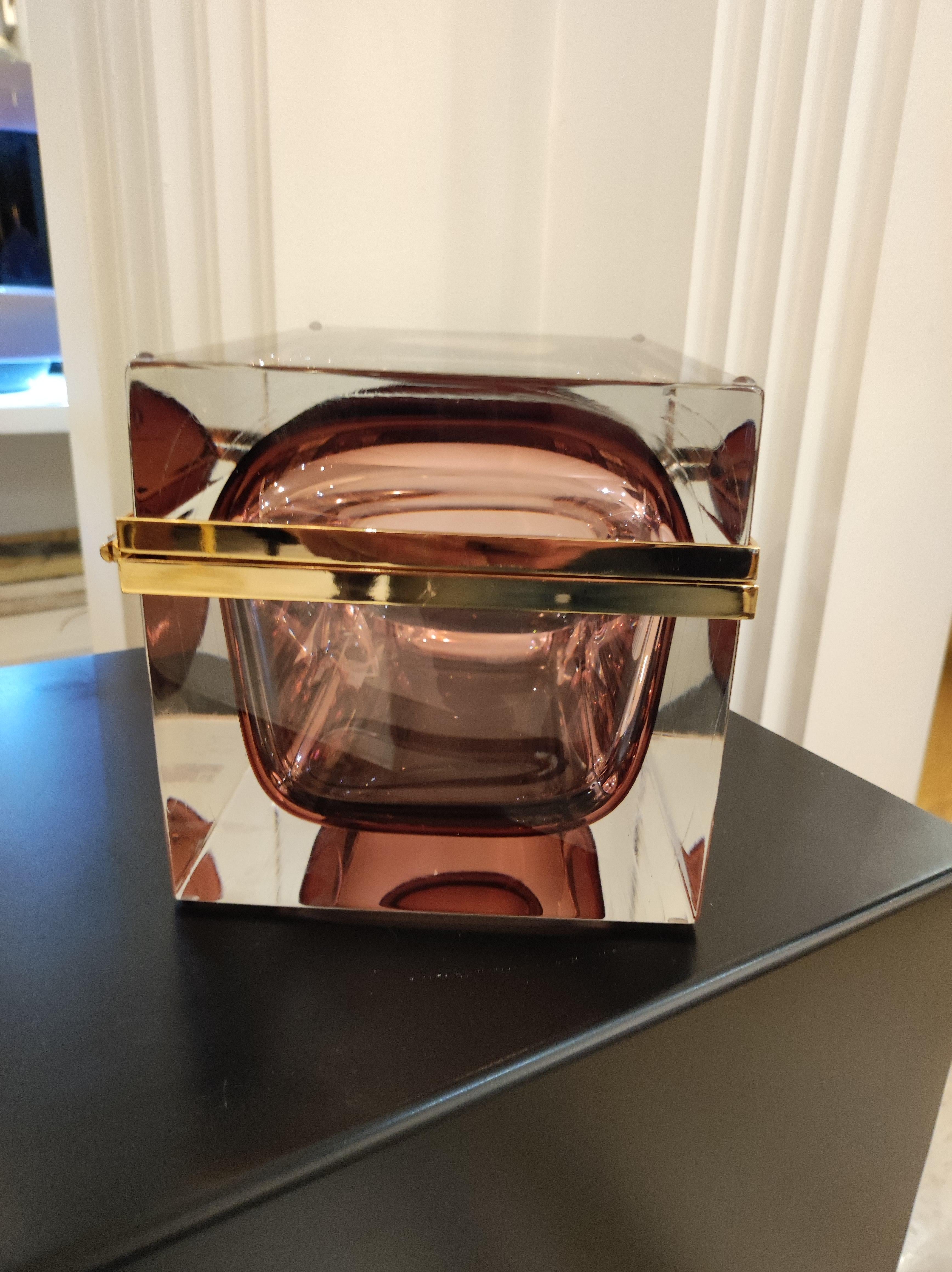 Contemporary Alessandro Mandruzzato, Murano Glass Box