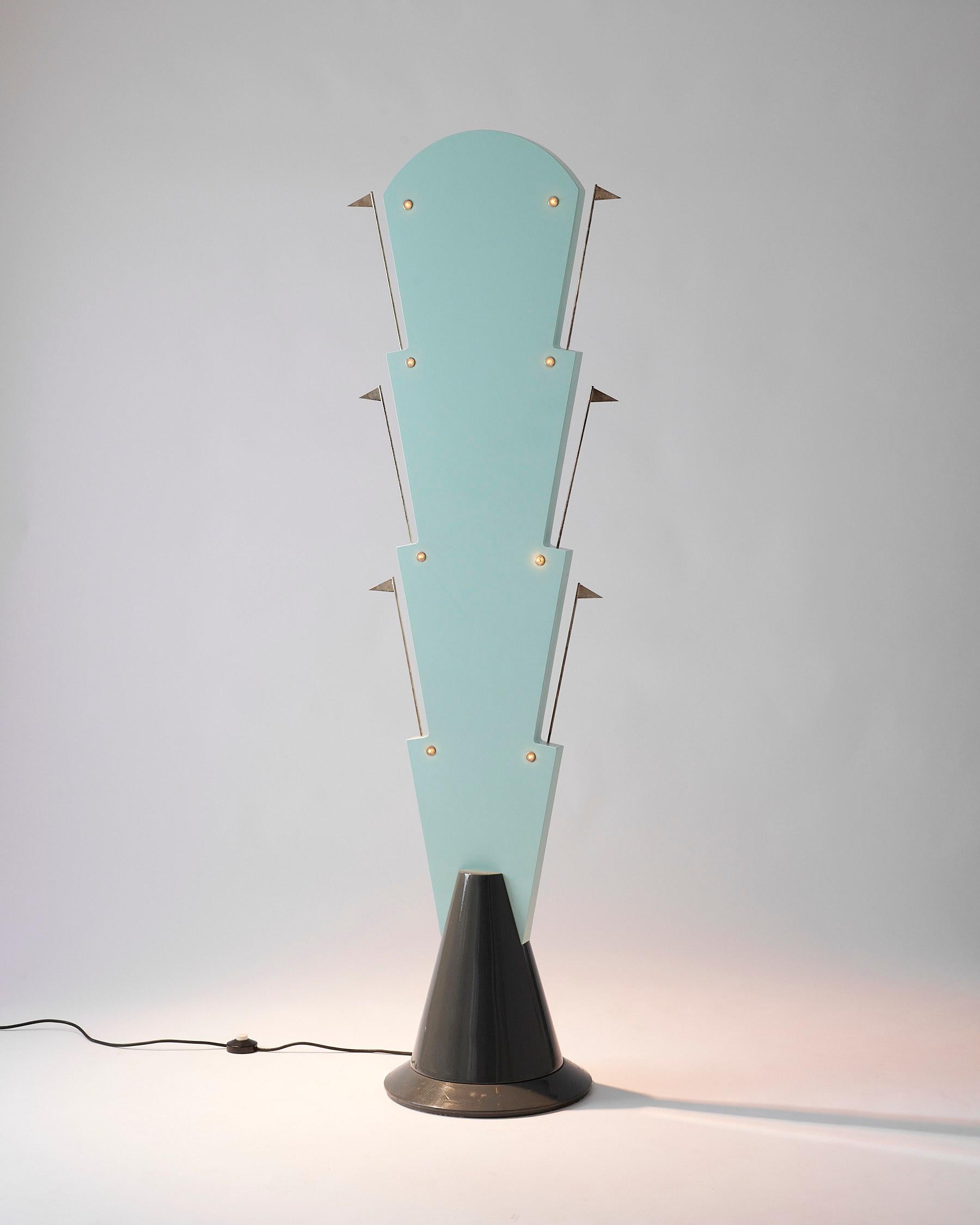 Alessandro Mendini Atomaria Floor Lamp Zabro In Good Condition For Sale In PARIS, FR
