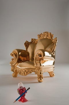 Ceramic Sculpture Proust Metallic by Alessandro Mendini for Superego Editions