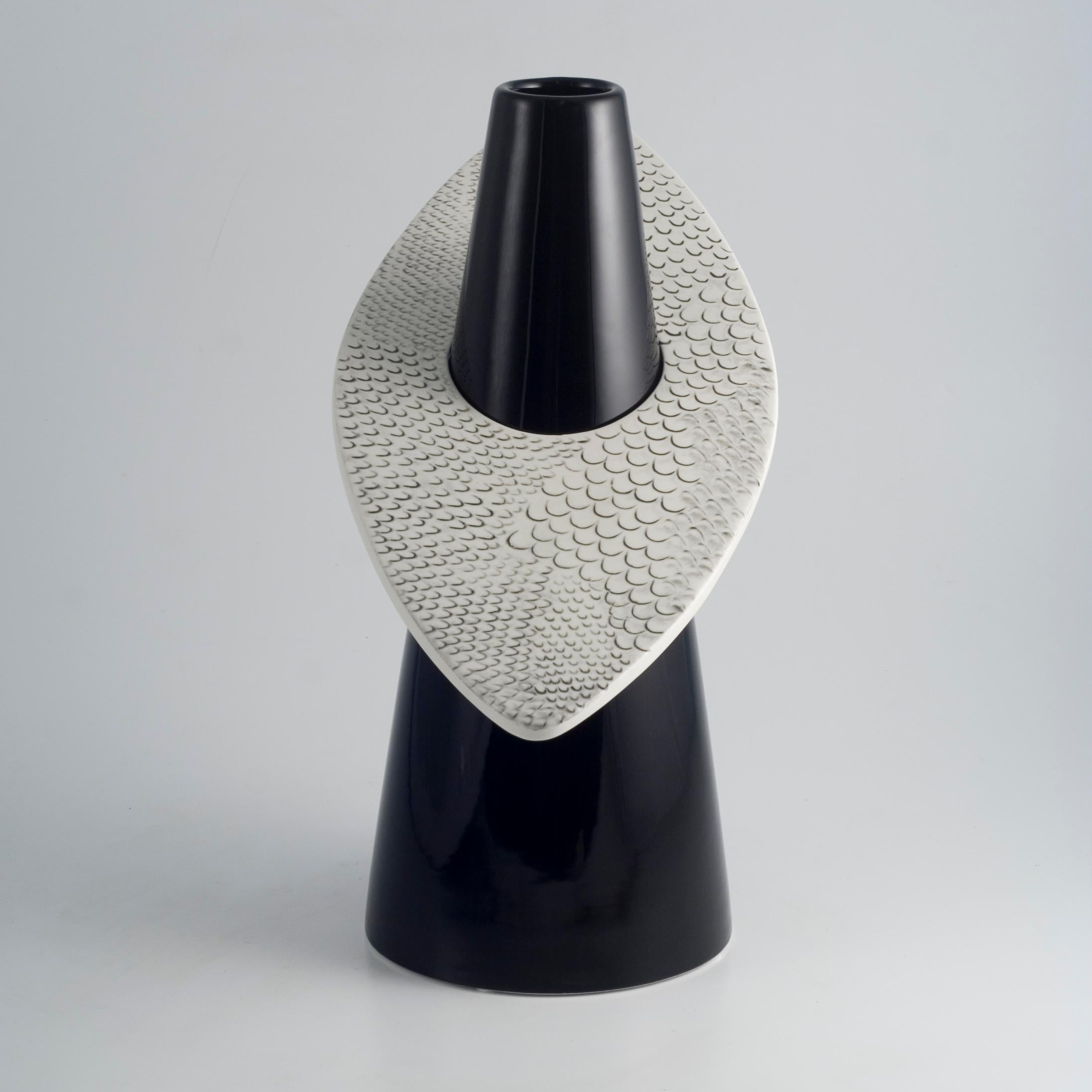 Modern Ceramic Vase 4 Mani Collection by Alessandro Mendini for Superego Editions For Sale