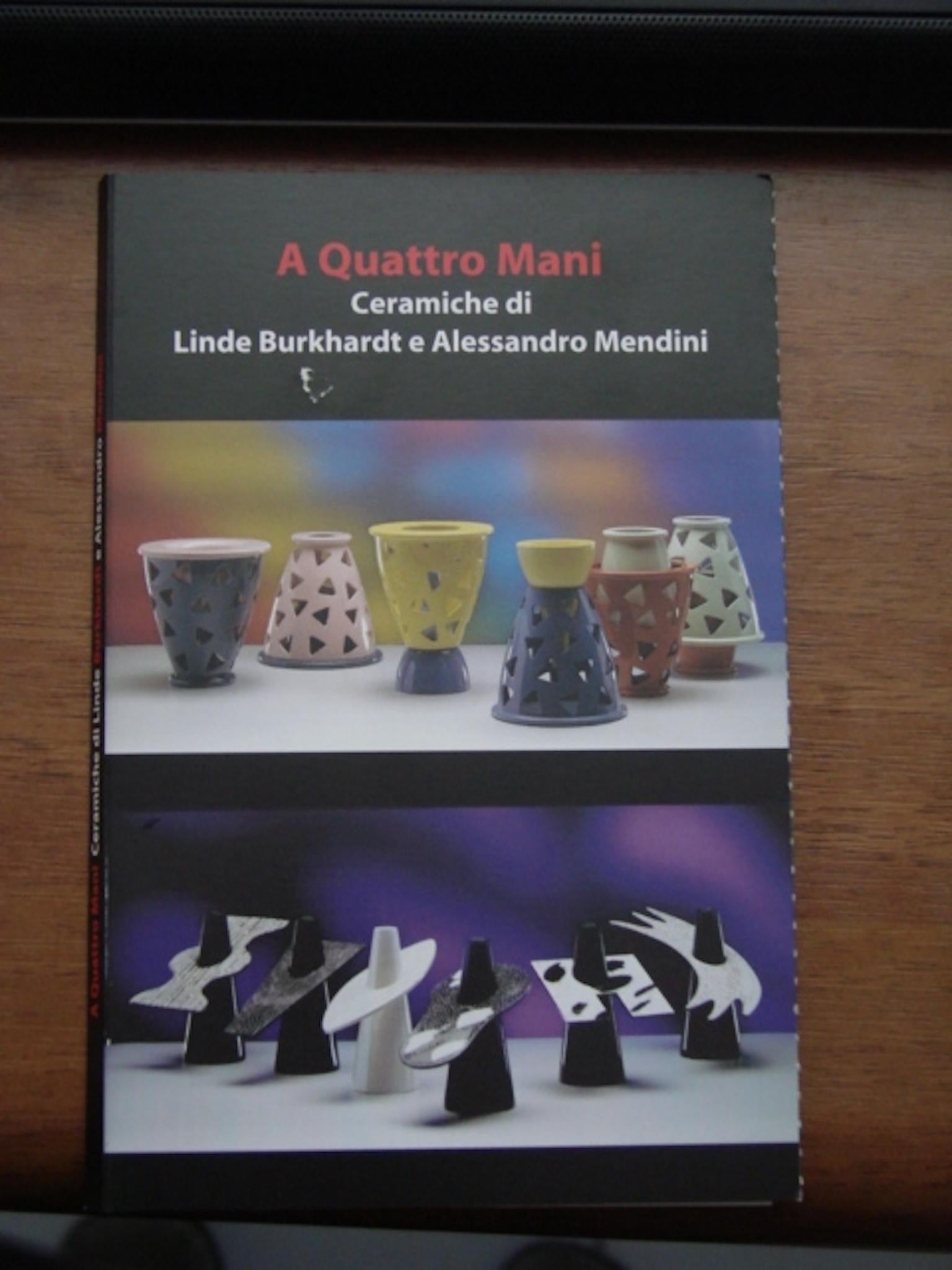 Italian Ceramic Vase 4 Mani Collection by Alessandro Mendini for Superego Editions For Sale