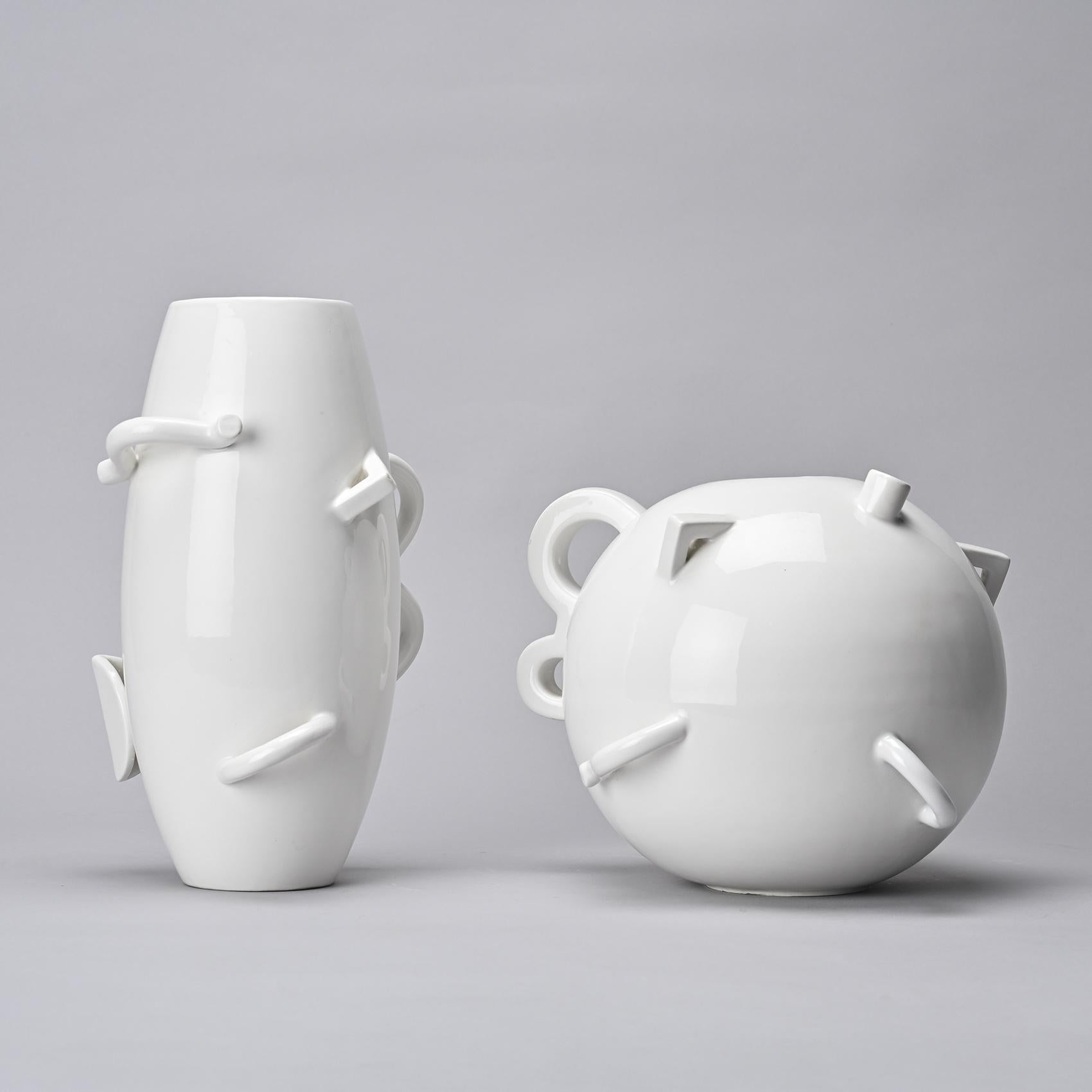 Alessandro Mendini: Ceramic vases for Zabro For Sale 2