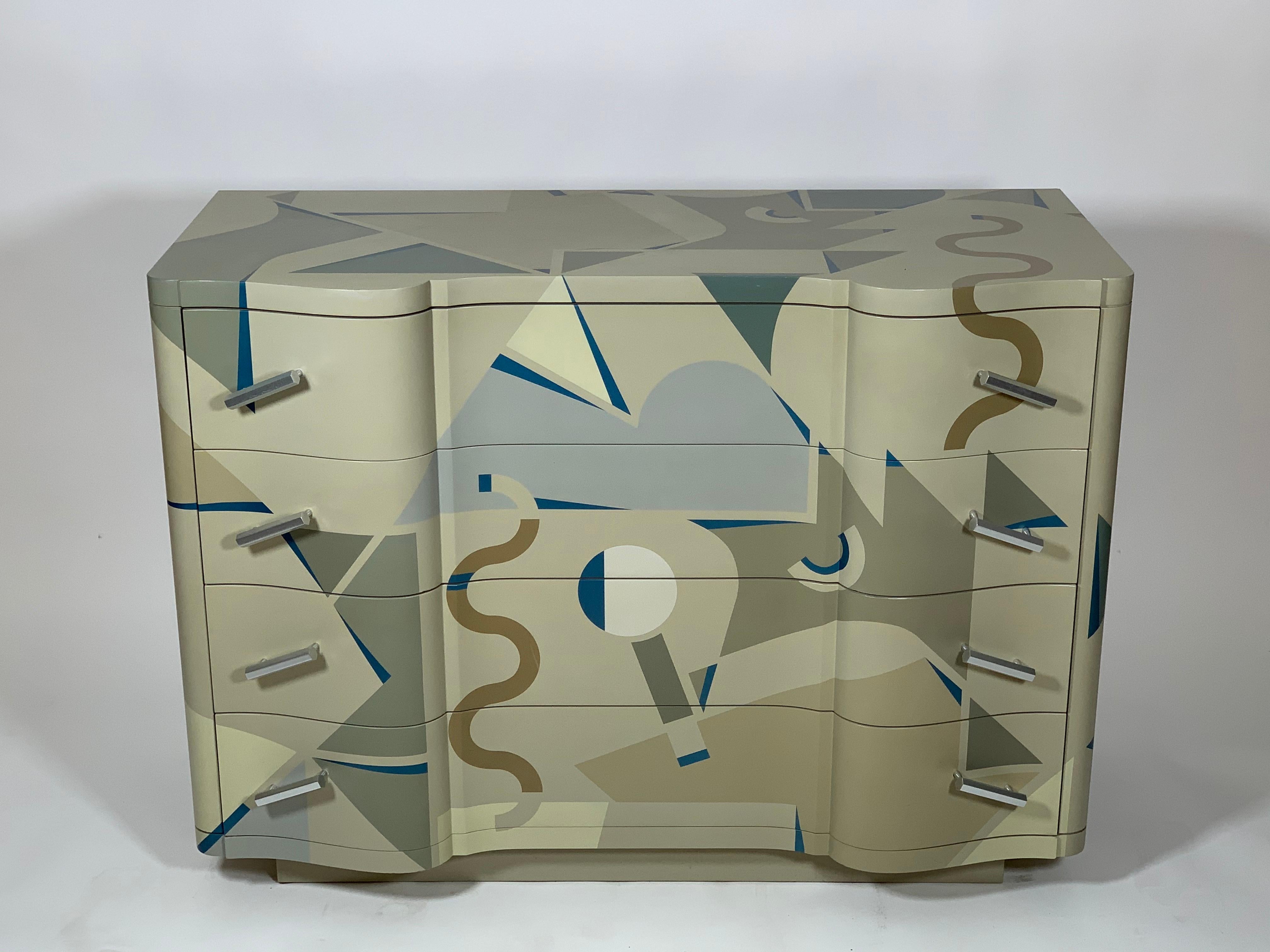 Wood Chest of Drawer Cetonia Model by Alessandro Mendini for Alchimia, Italy