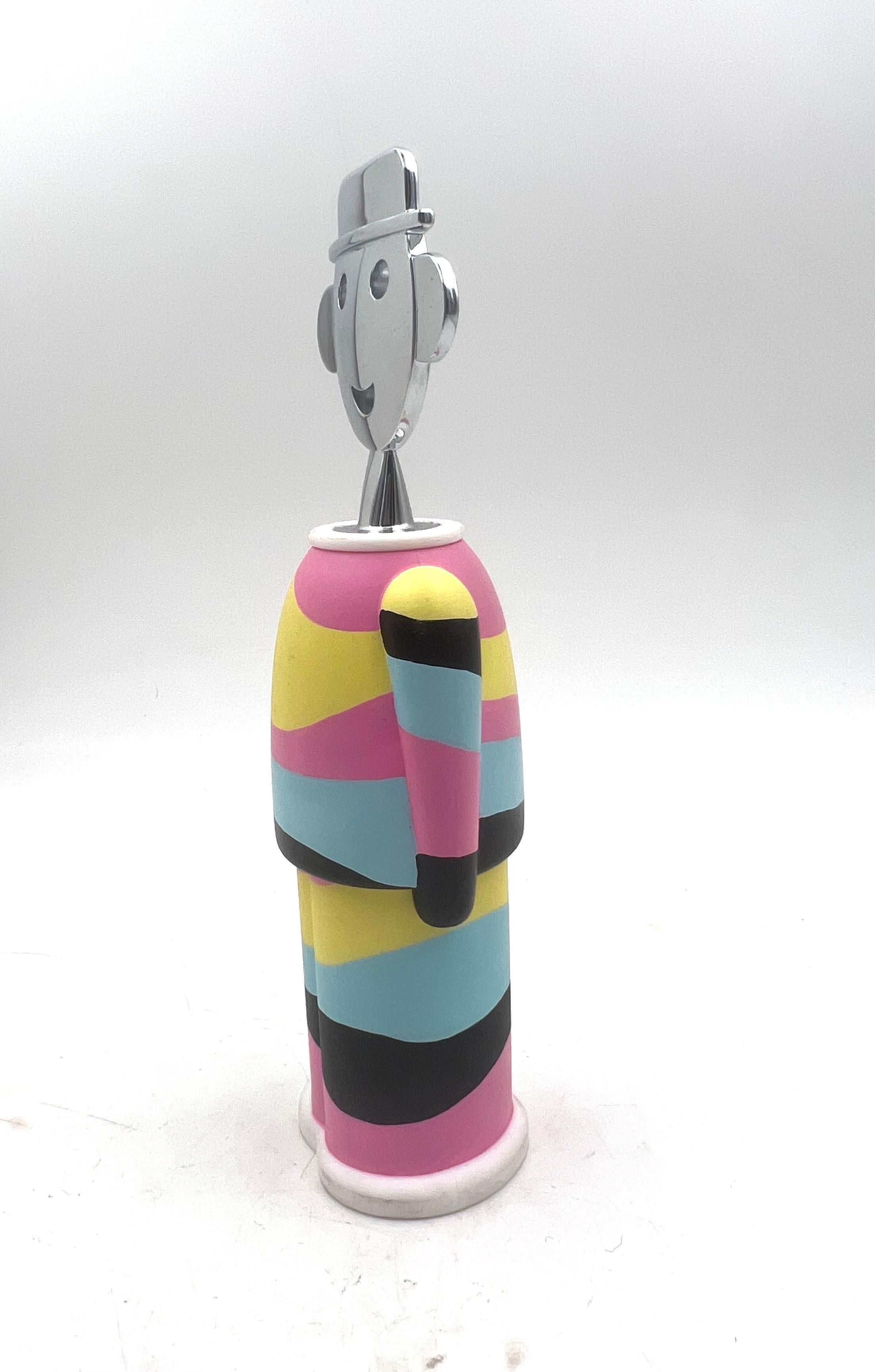 Post-Modern Alessandro Mendini Collectable Postmodern Wine Opener by Alessi Signed & Number