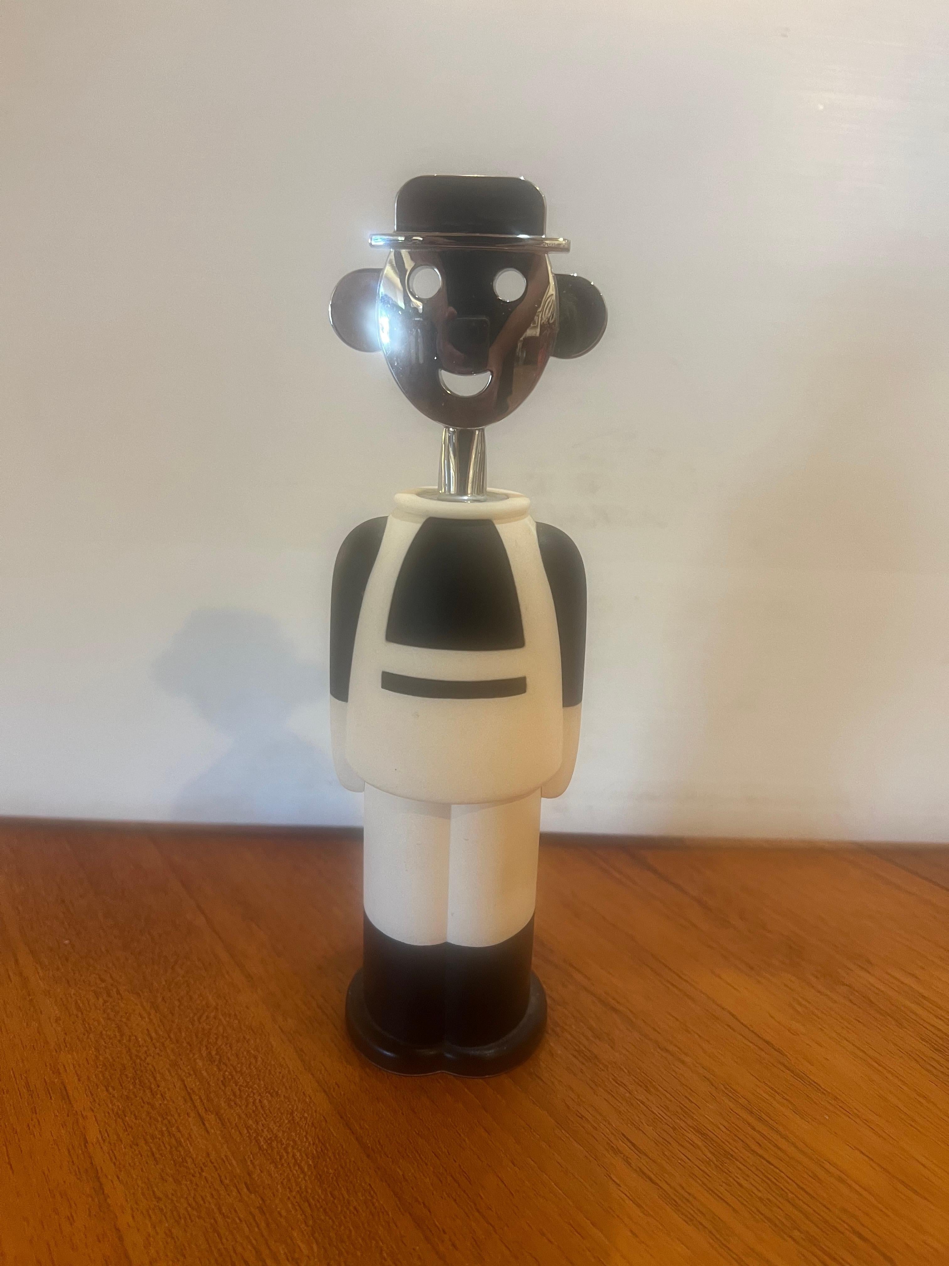 Abridor de vino posmoderno de colección Alessandro Mendini de Alessi Firmado y numerado en Excelente estado para la venta en San Diego, CA
