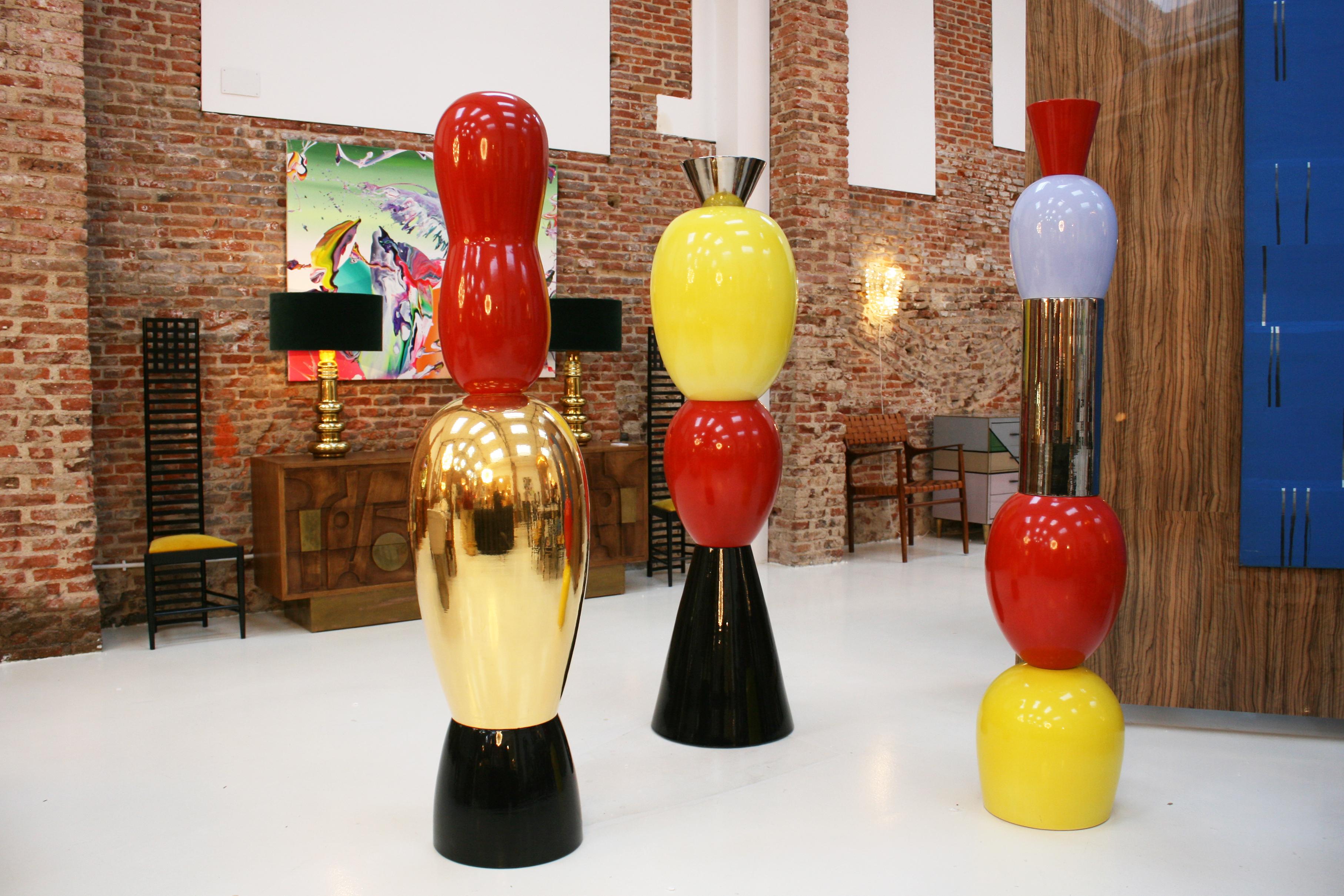 Alessandro Mendini Contemporary Modern Colored Ceramic Italian TOTEM, 2008 5