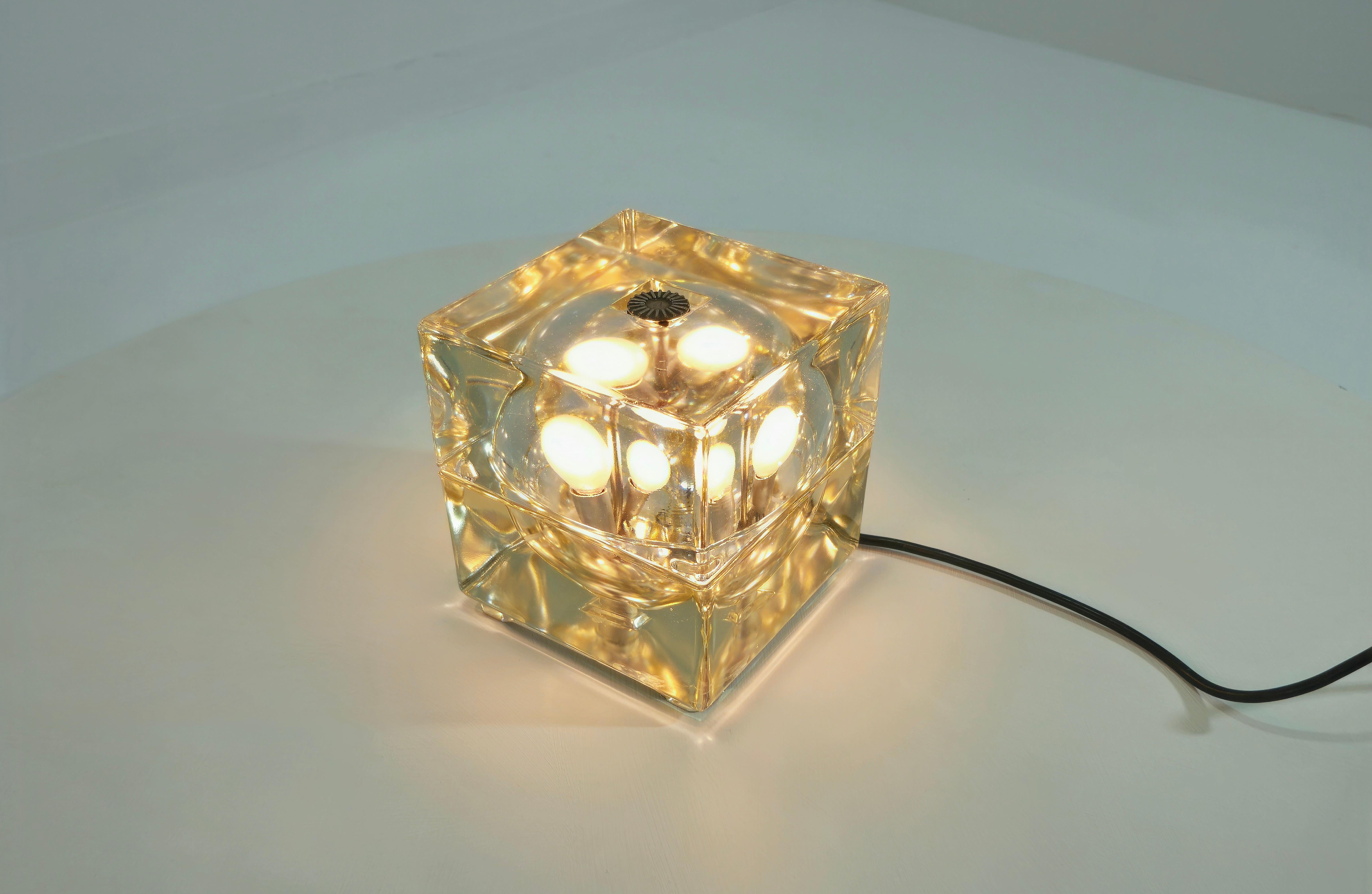 Alessandro Mendini Cubosfera Tischlampe, Design, Italien, 1968er Jahre, Mid-Century im Angebot 4