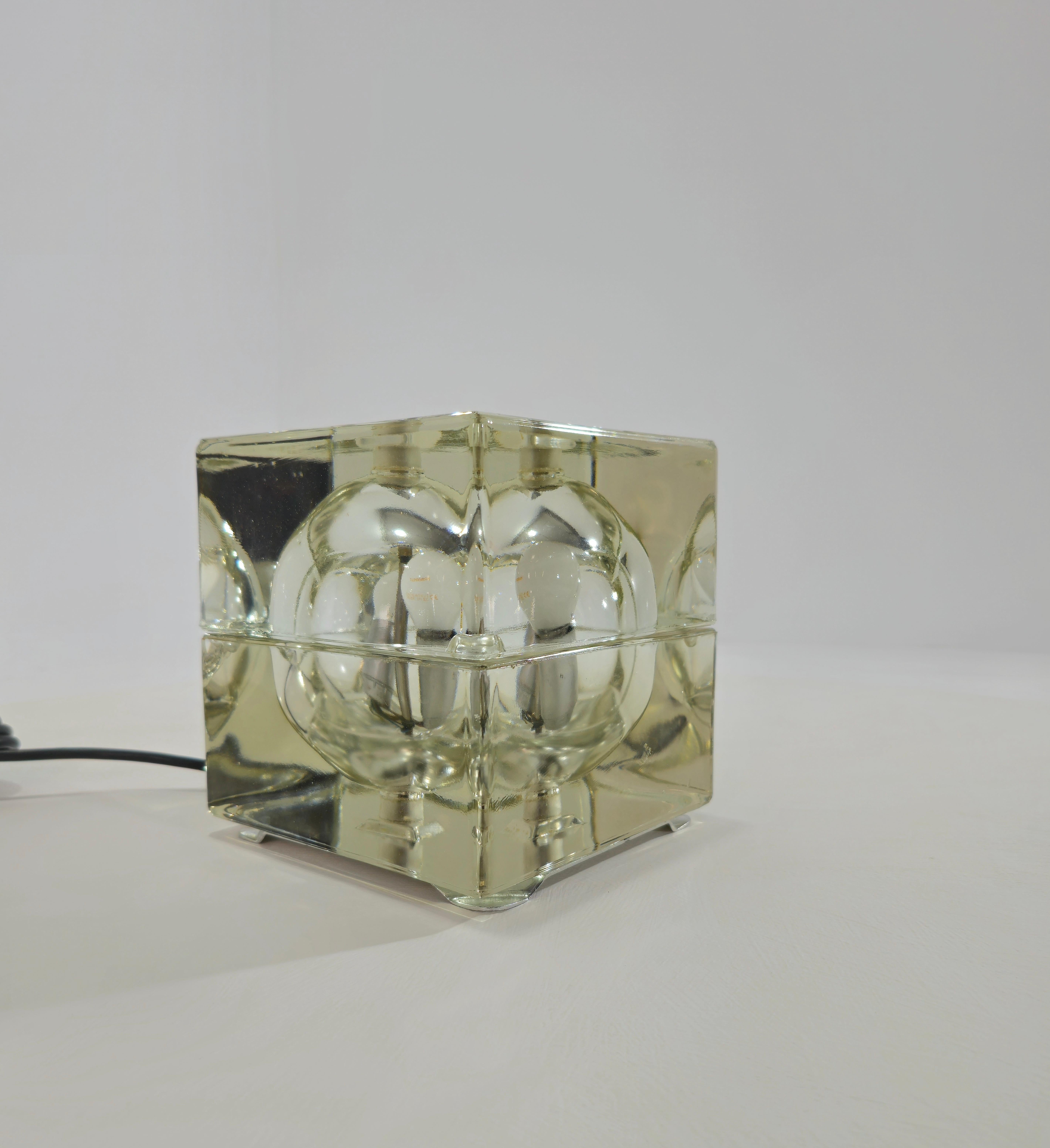 Alessandro Mendini Cubosfera Tischlampe, Design, Italien, 1968er Jahre, Mid-Century (Moderne der Mitte des Jahrhunderts) im Angebot