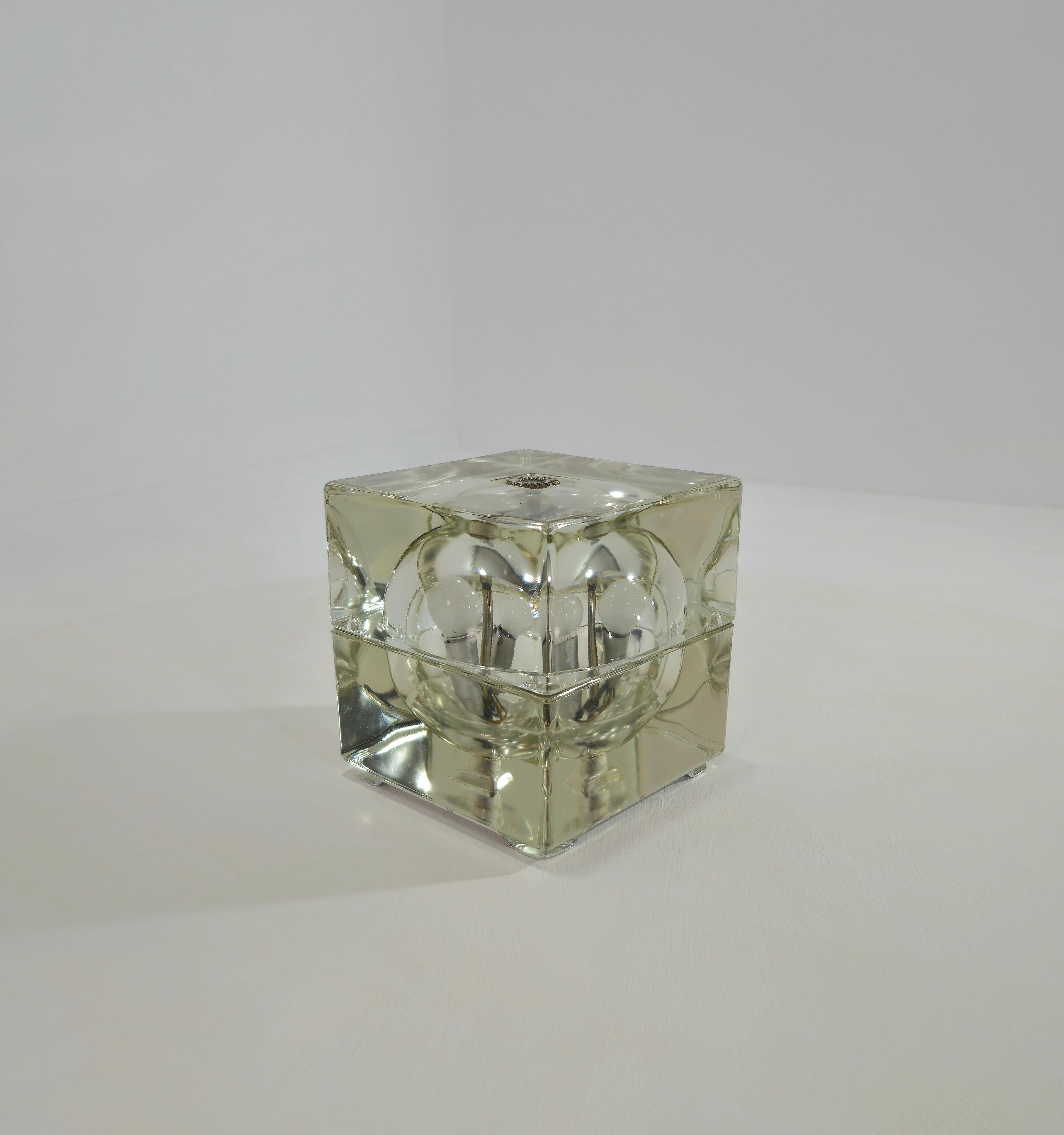 Alessandro Mendini Cubosfera Tischlampe, Design, Italien, 1968er Jahre, Mid-Century im Angebot 2