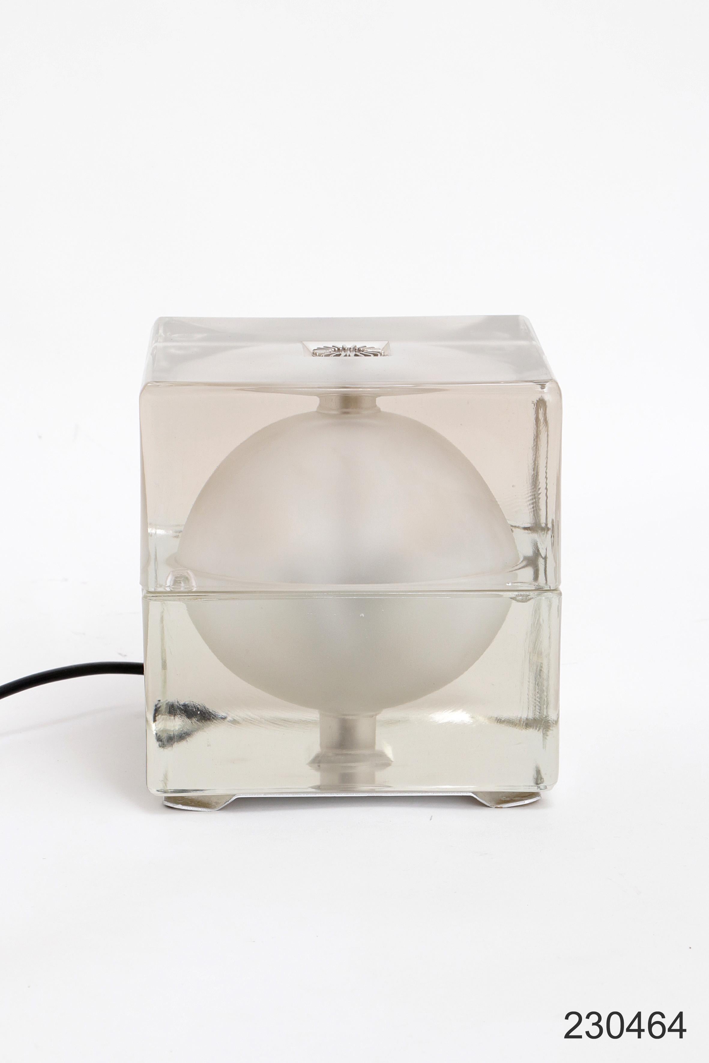 Alessandro Mendini “Cubosfera” Table Lamp Metal Crome Glass 1968 Italy 6