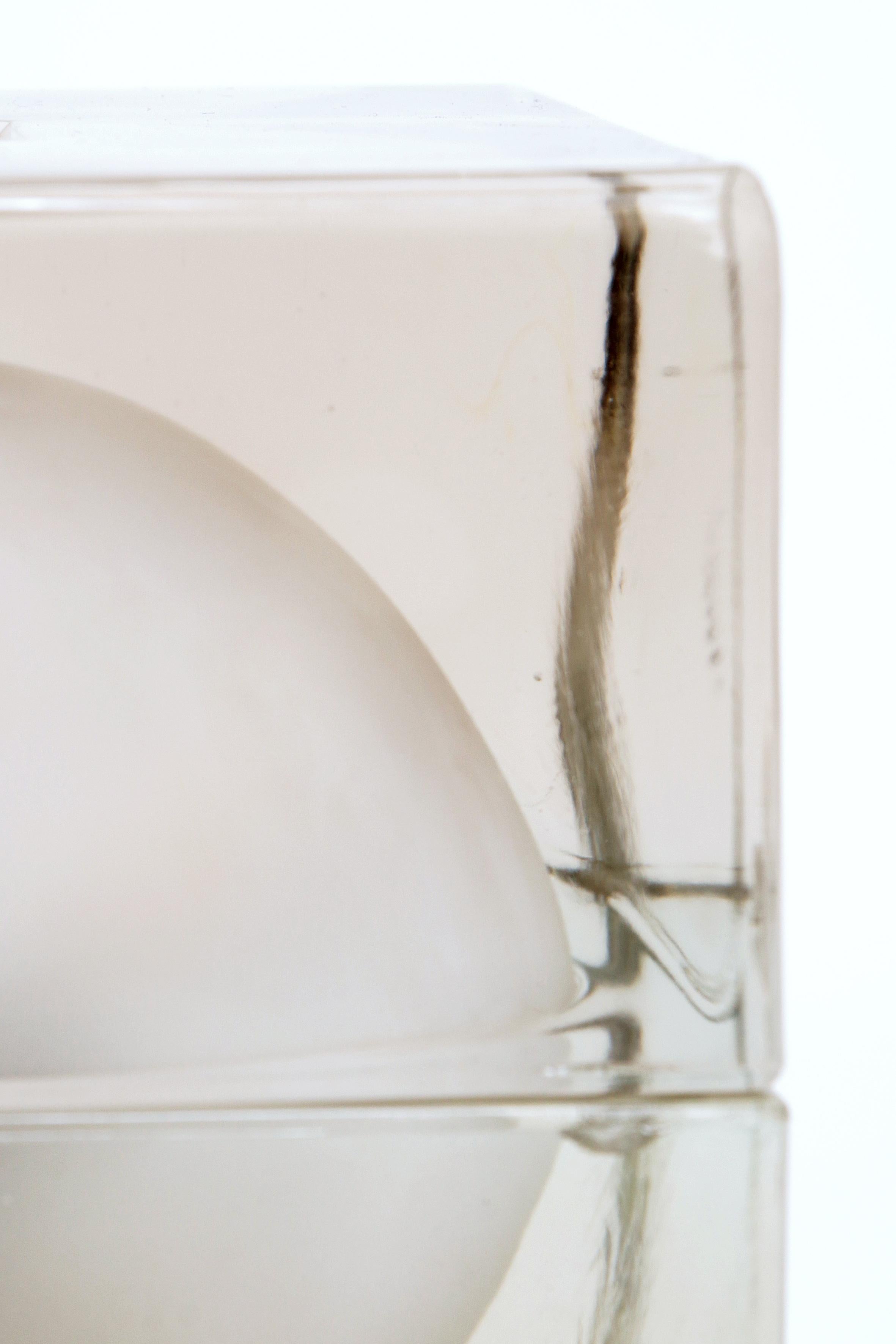 Mid-20th Century Alessandro Mendini “Cubosfera” Table Lamp Metal Crome Glass 1968 Italy