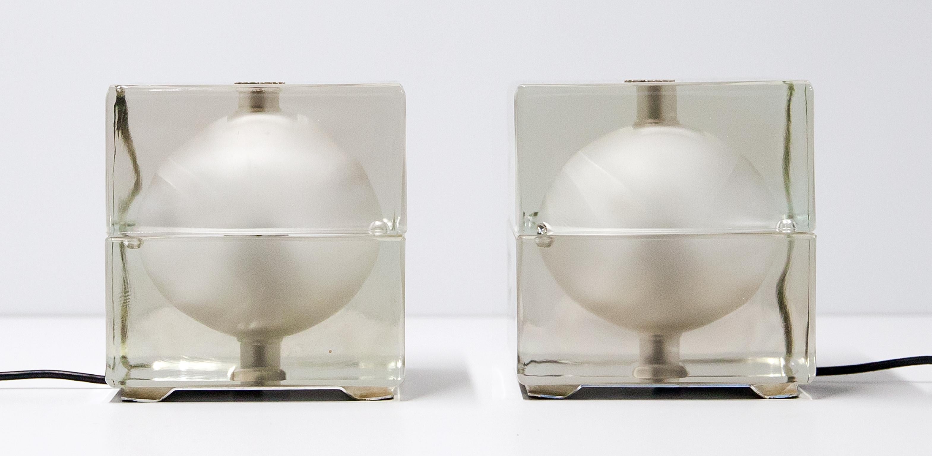 Alessandro Mendini Cubosferra Table Lamp 1968 Set of Two In Good Condition In Munich, DE