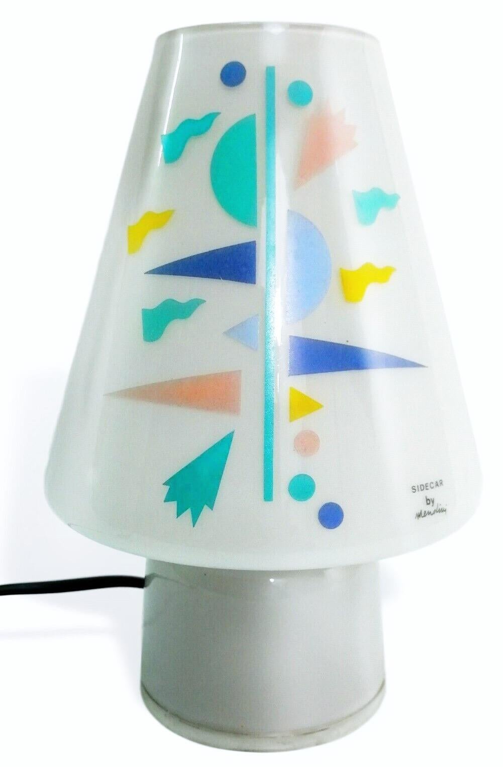 Alessandro Mendini Artemide Sidecar Tischlampe Murano Glas Postmodern (Postmoderne) im Angebot
