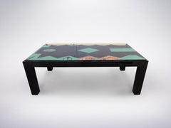Alessandro Mendini, Mid-Century Unique Large Black Table for Nanda Vigo, 1985
