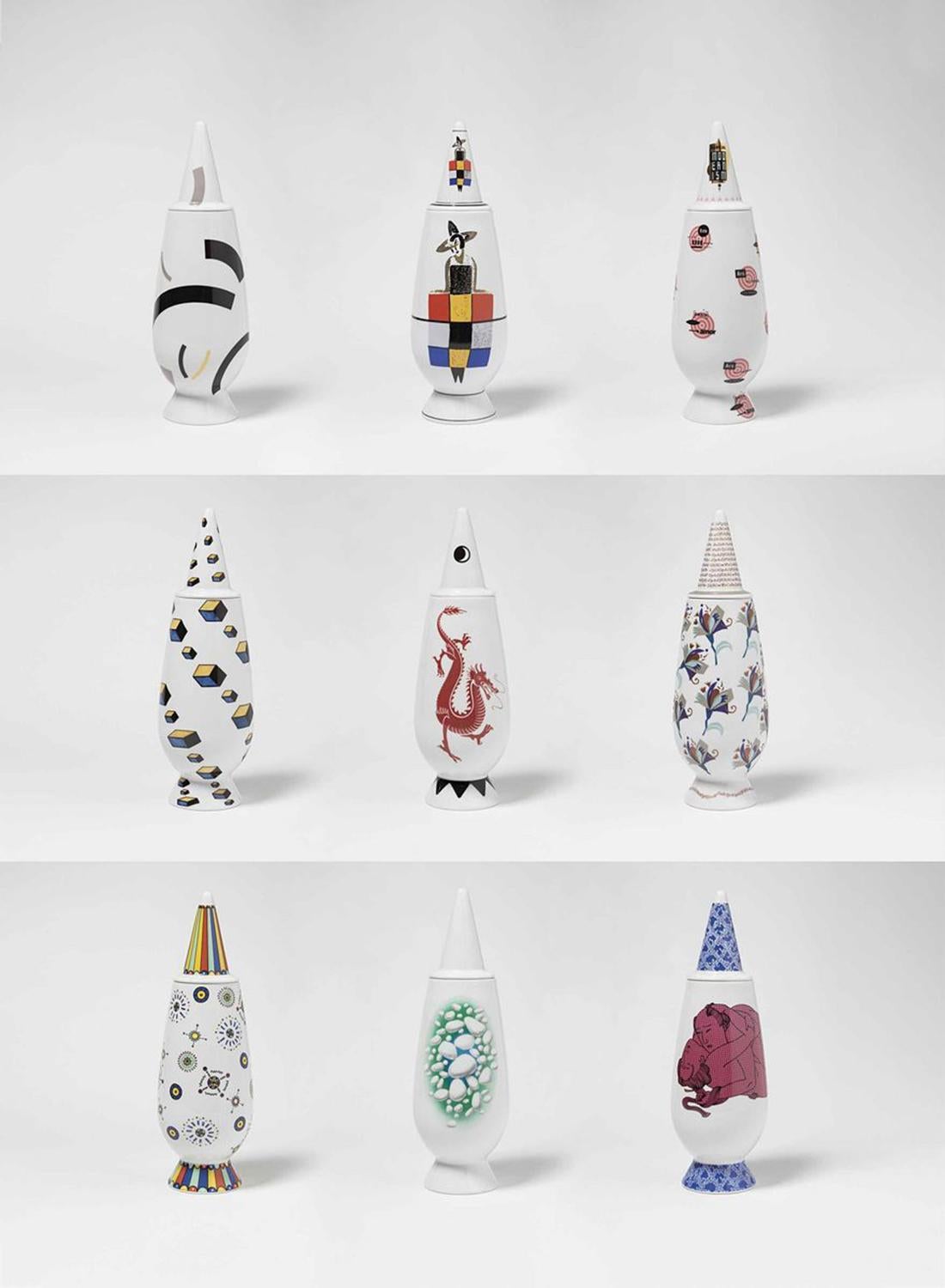 Alessandro Mendini per Alessi Vaso in Ceramica Serie 