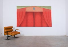 Alessandro Mendini Quilted Wall Hanging Tapestry Interflex, Italy, 1993