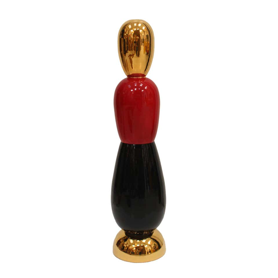 Ceramic Totem Sculpture Designed by Alessandro Mendini, Italy, Limited Edition