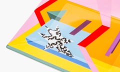 Large Abstract Ceramic Tray Designed for Supreme 5.9 inches by 7.1 inches