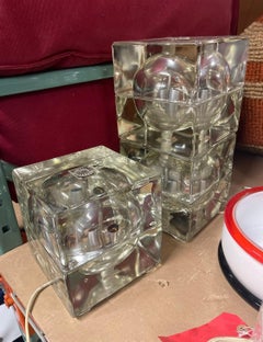 Alessandro Mendini Trois lampes de table mod. Cubosphère