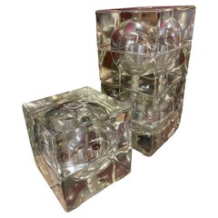 Alessandro Mendini Trois lampes de table mod. Cubosphère