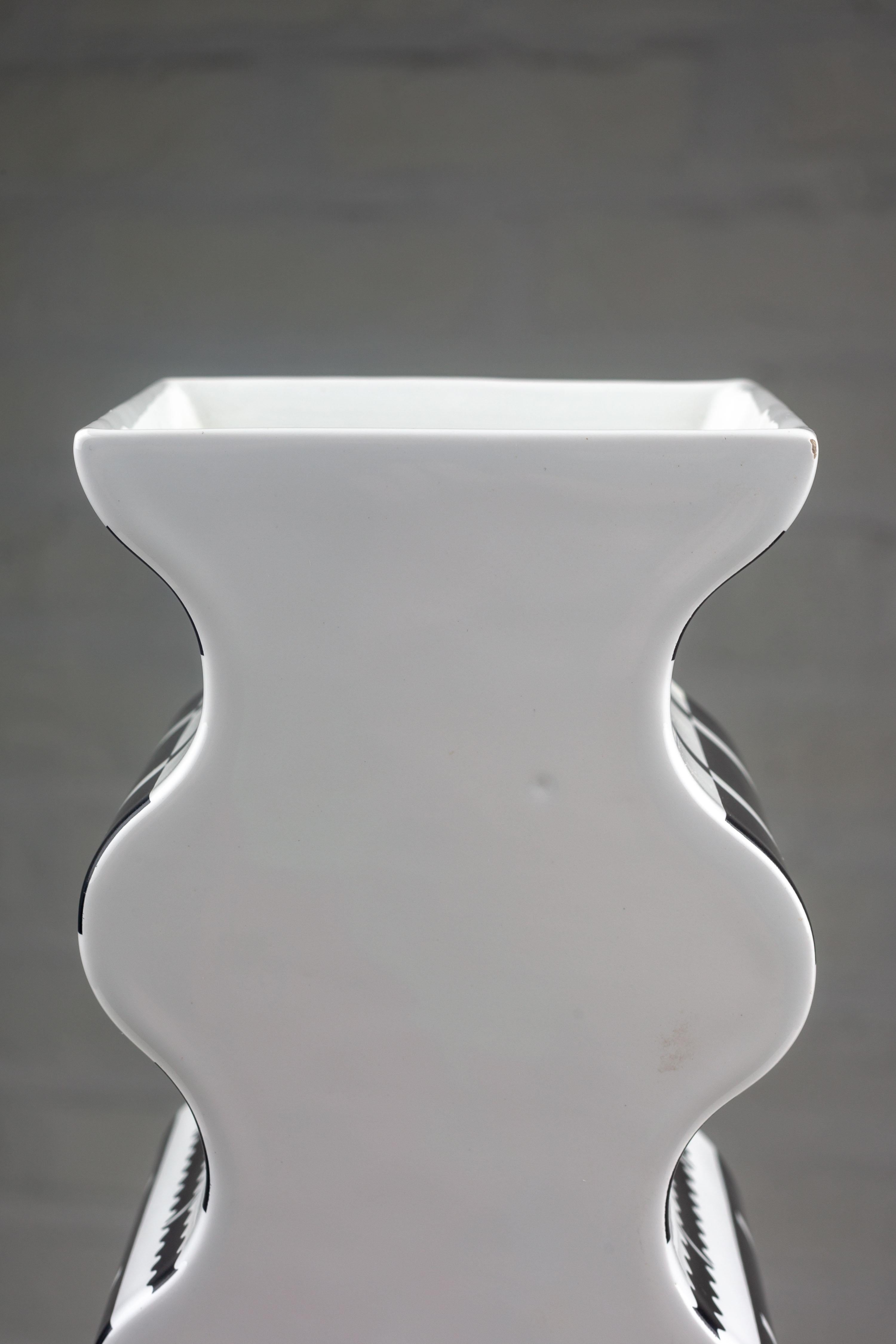 Ceramic Alessandro Mendini Vase for Studio Alchimia, 1988 For Sale