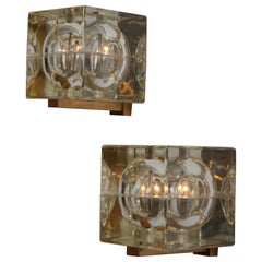Alessandro Mendini wall lights. Set of nine