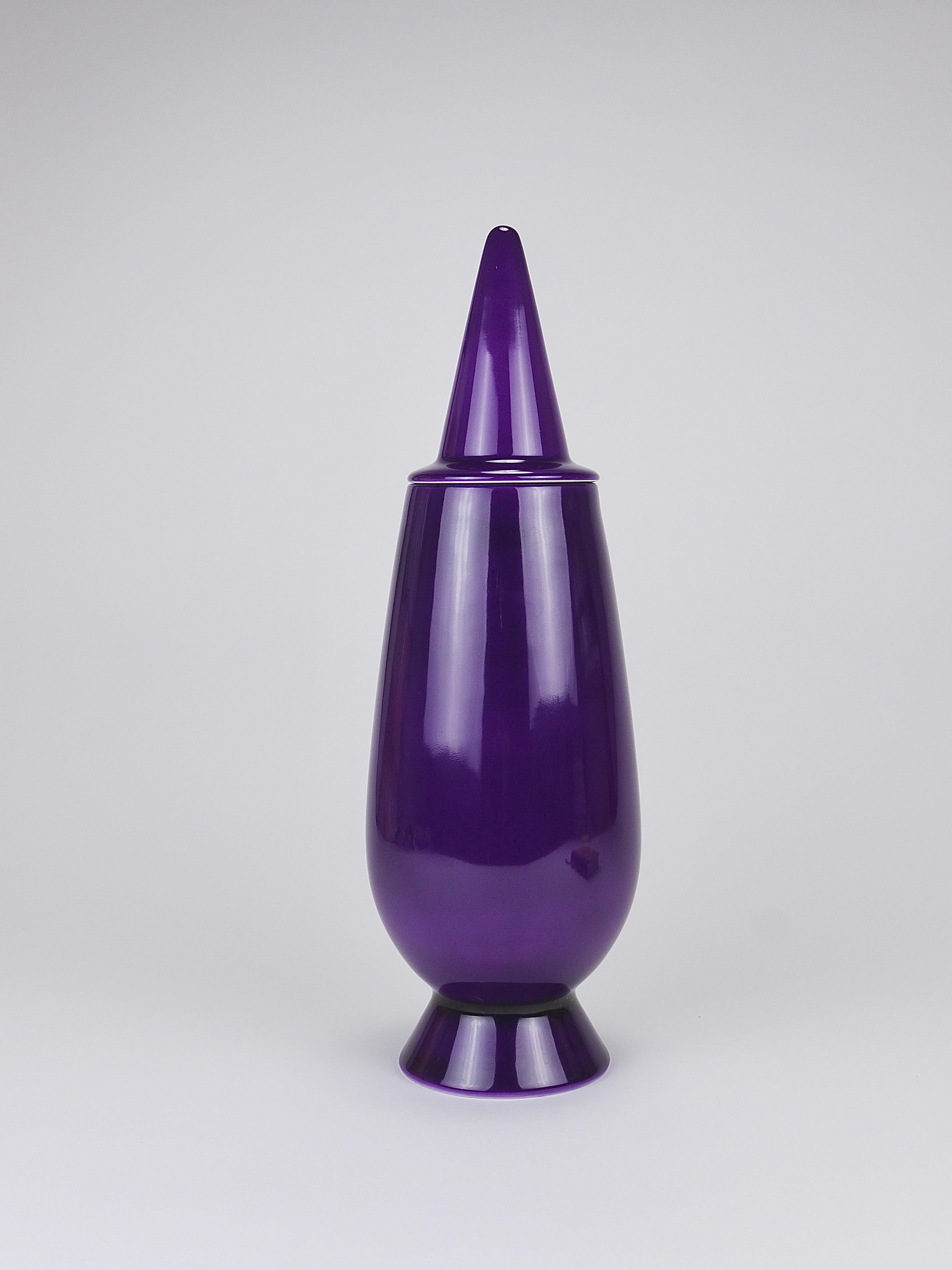 Alessandro Mendini x Luigi Ontani 100% Make-Up Limited Lidded Vase, Alessi, 1992 For Sale 4