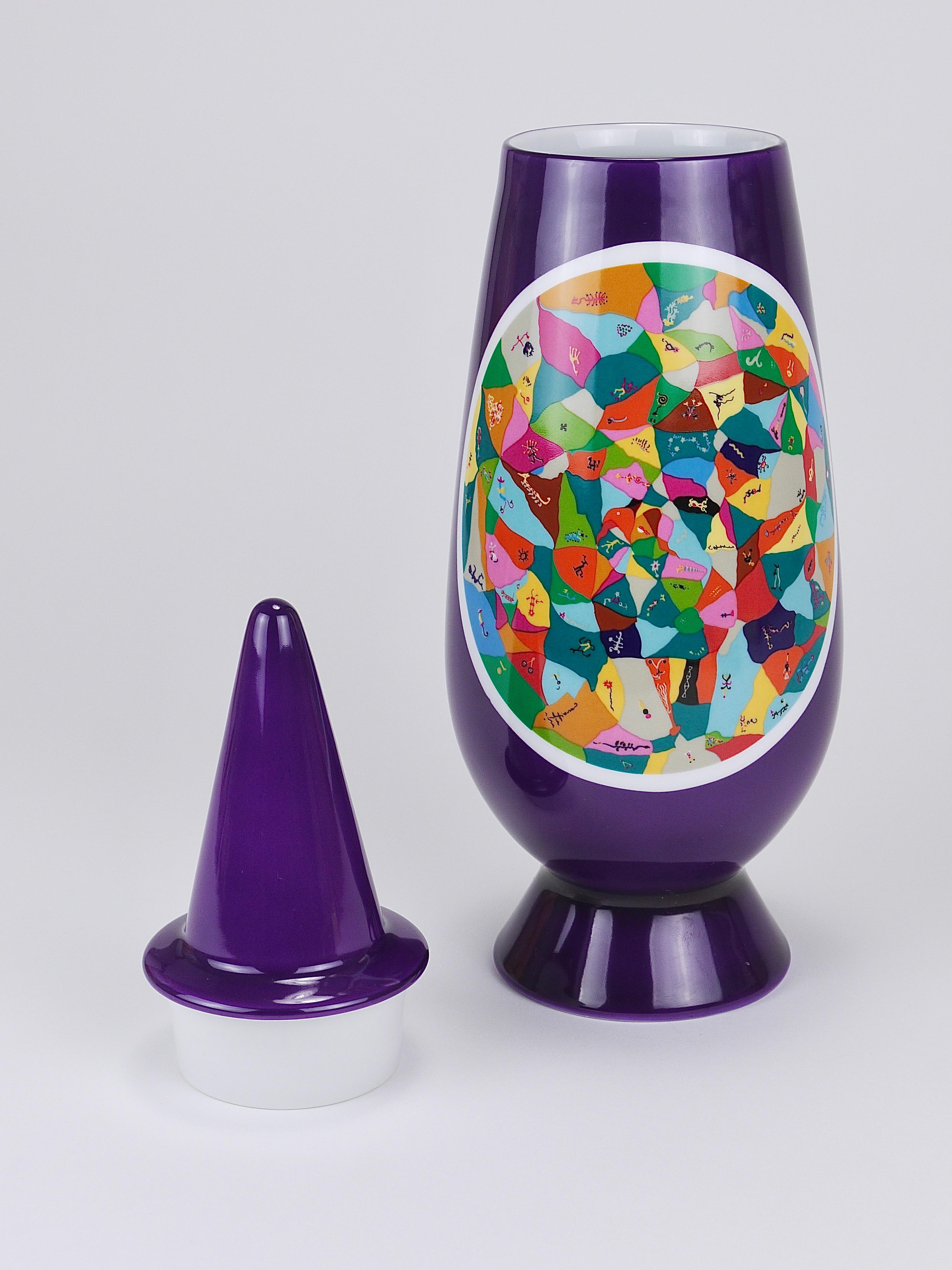 Alessandro Mendini x Luigi Ontani 100% Make-Up Limited Lidded Vase, Alessi, 1992 For Sale 5