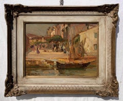 Alessandro Milesi (maestro veneciano) - Paisaje de finales del siglo XIX