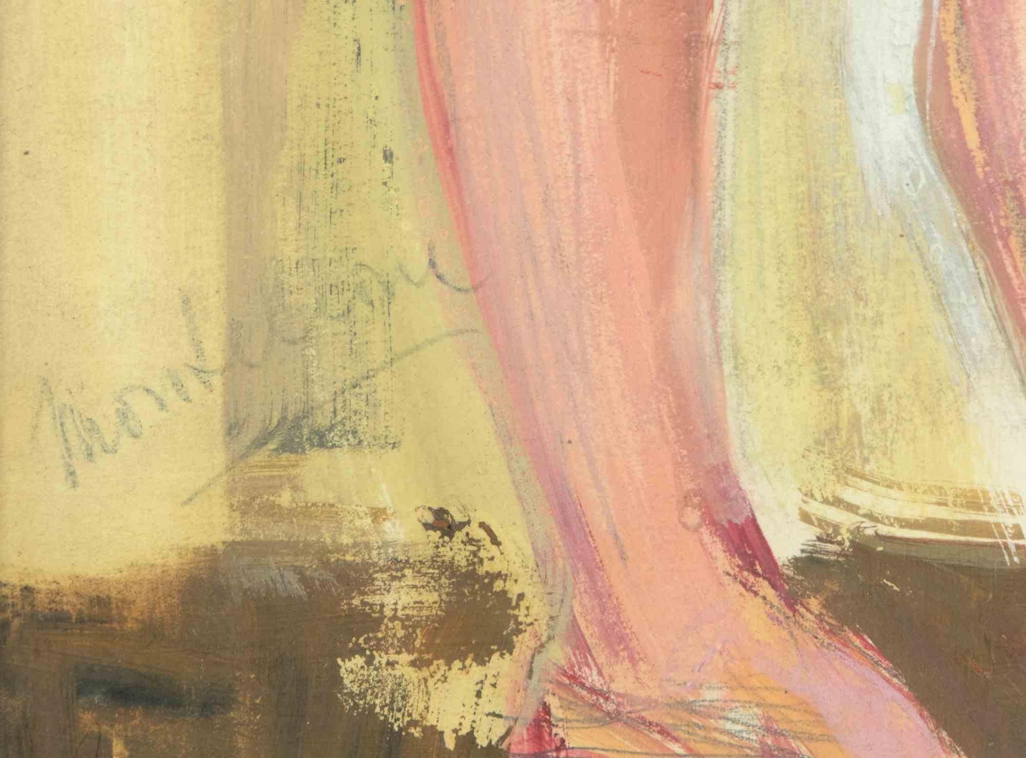 Nude - Mixed Media by Alessandro Monteleone - mid-20th Century 2