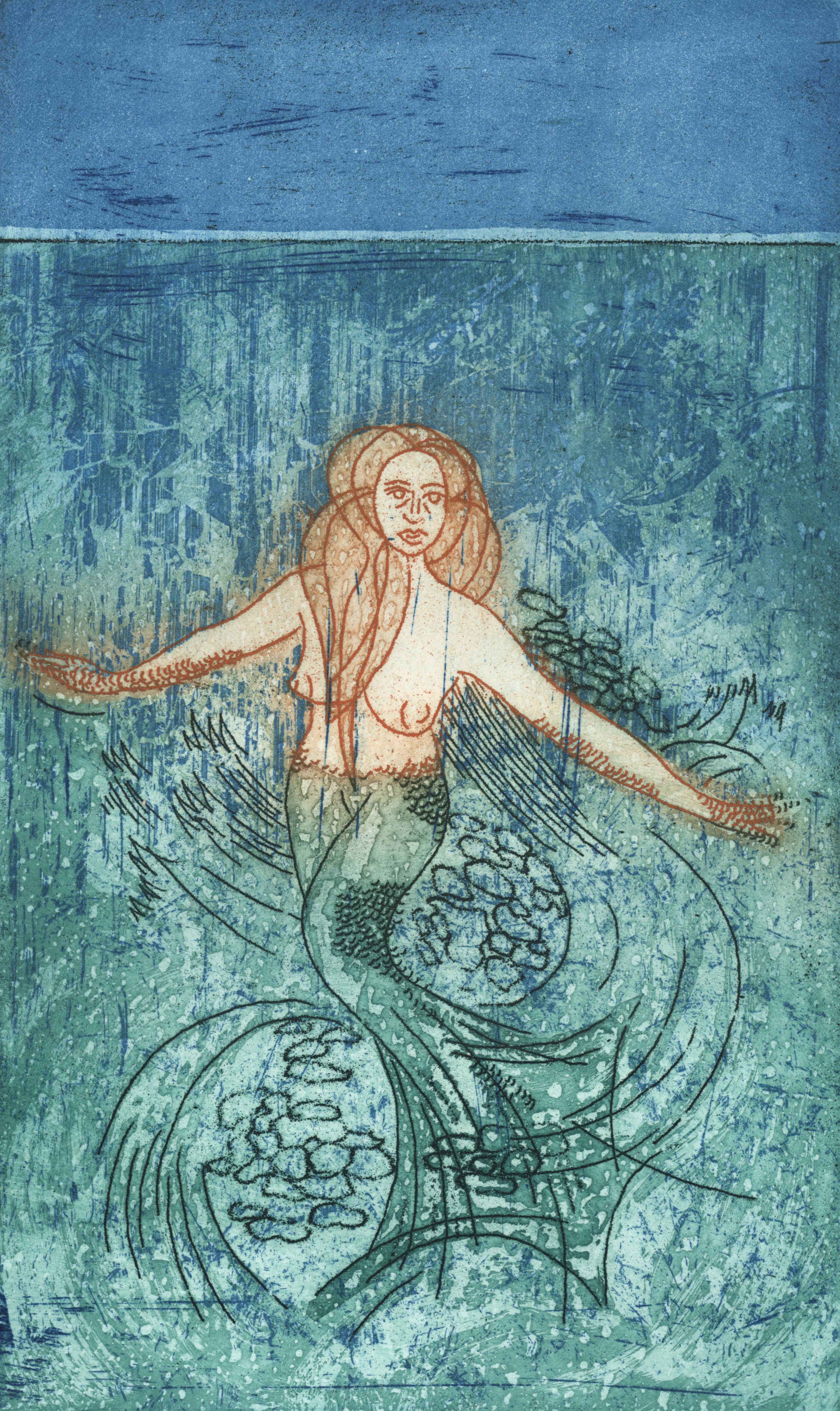 Mermaid - Abstract Print by Alessandro Nastasio