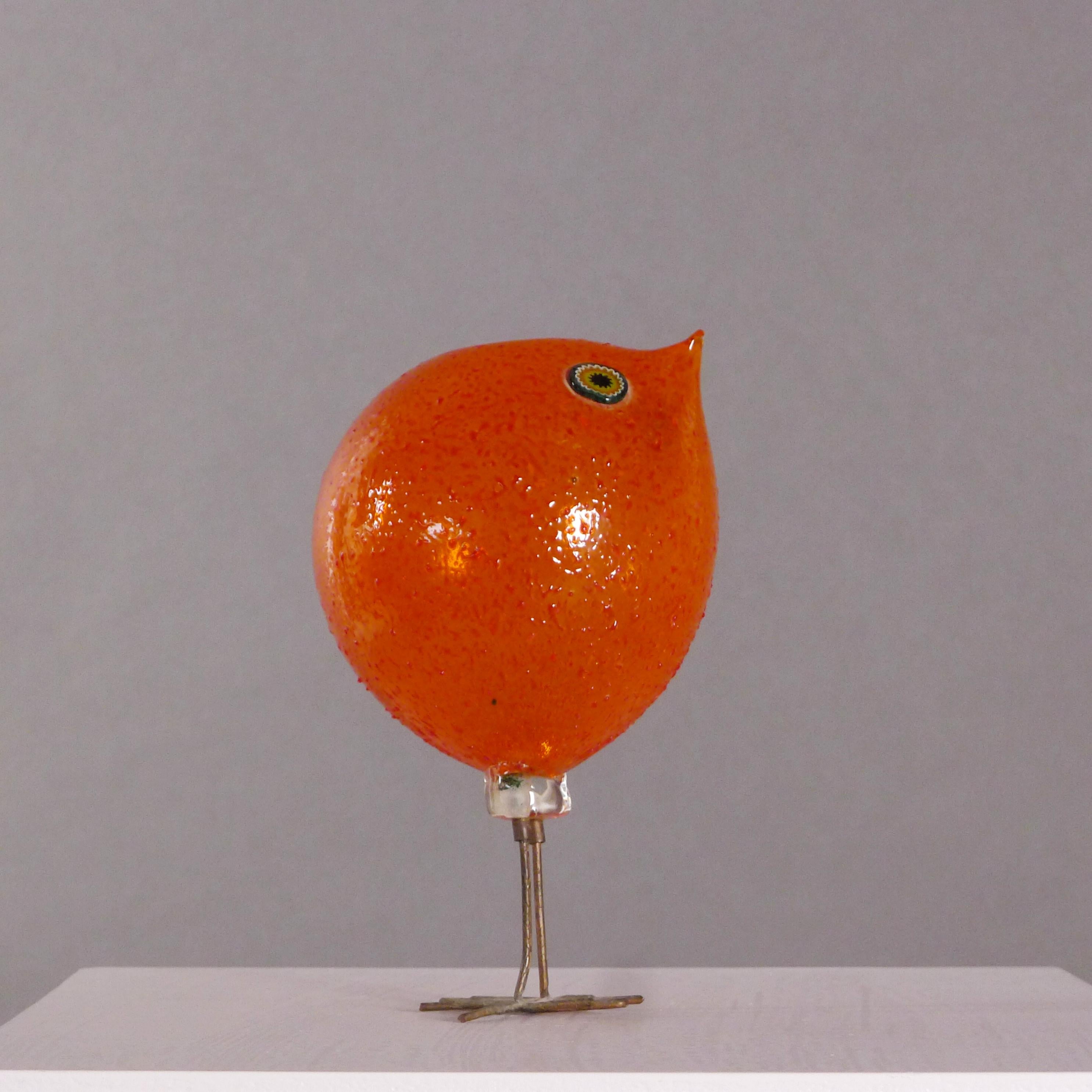 Italian Alessandro Pianon, a Pulcino Glass Bird for Vistosi, Murano, 1960s
