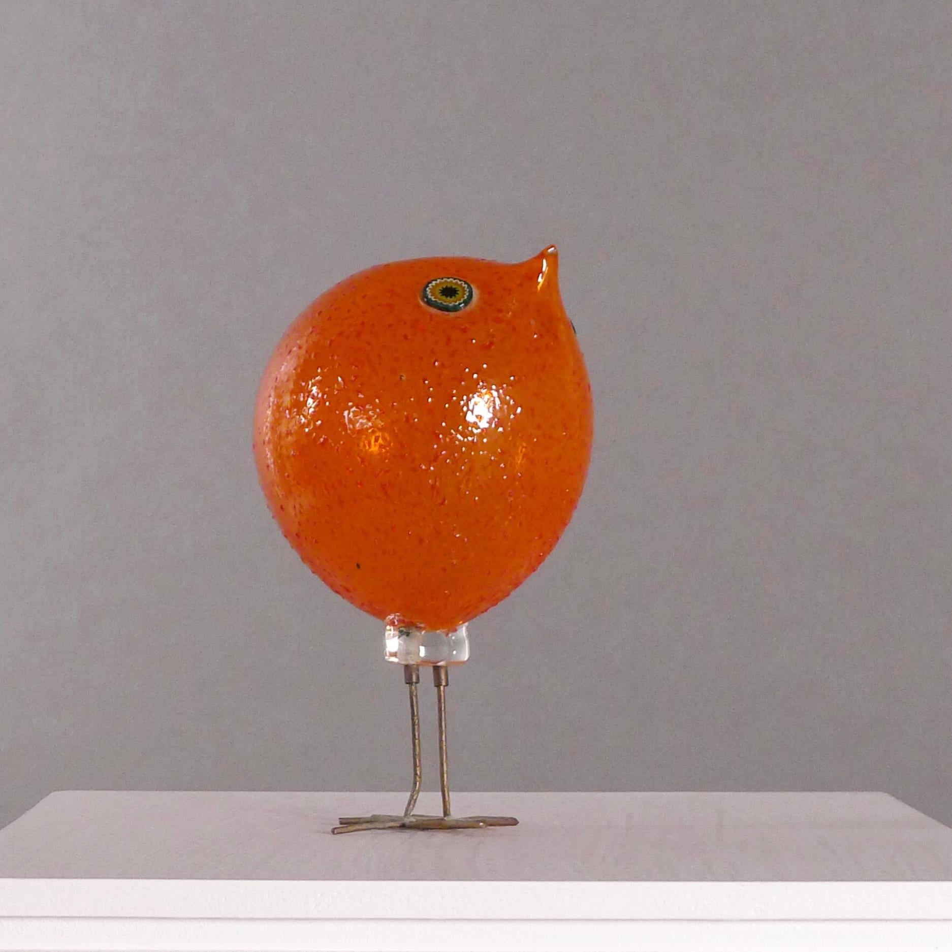 Mid-20th Century Alessandro Pianon, a Pulcino Glass Bird for Vistosi, Murano, 1960s