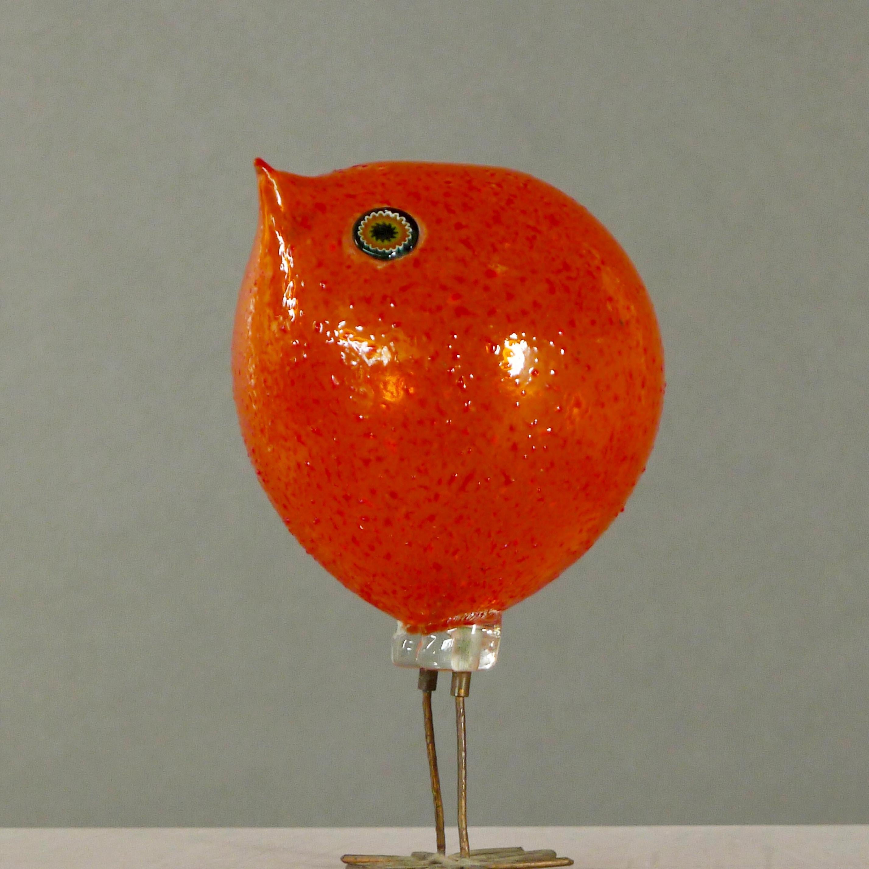 Alessandro Pianon, a Pulcino Glass Bird for Vistosi, Murano, 1960s 2