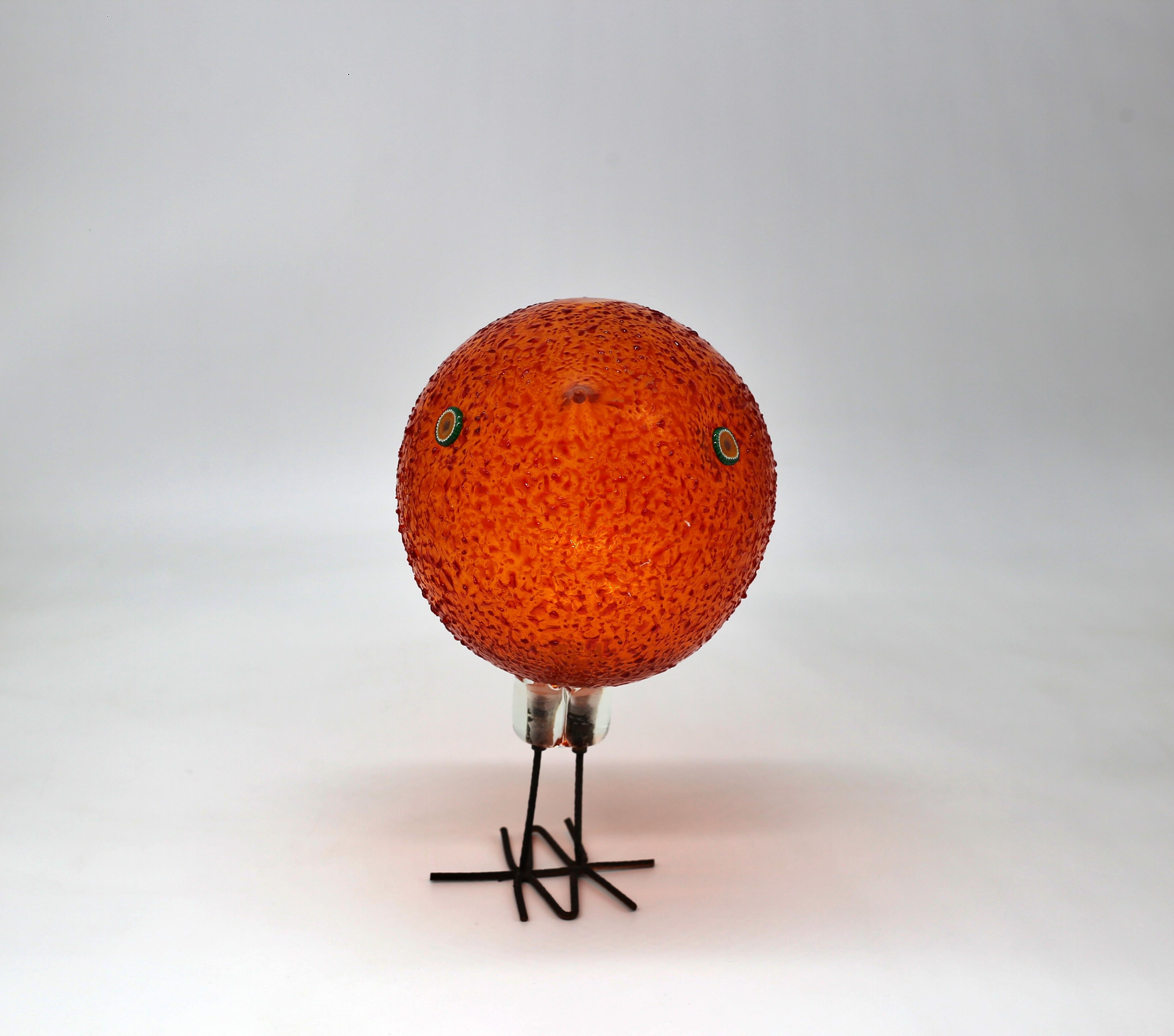 Mid-Century moderno Alessandro Pianon Pulcino' bird Execution Vetreria Vistosi 1962 in vendita