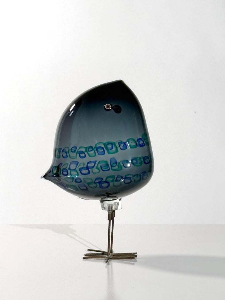 Alessandro Pianon Pulcino Glass Bird Sculpture for Vistosi Murano