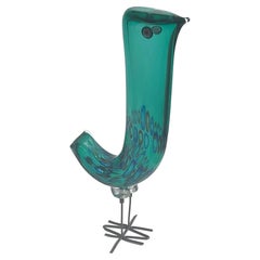 Alessandro Pianon Vistosi J Bird Pulcino Pulcini Sculpture Copper Legs Murrine